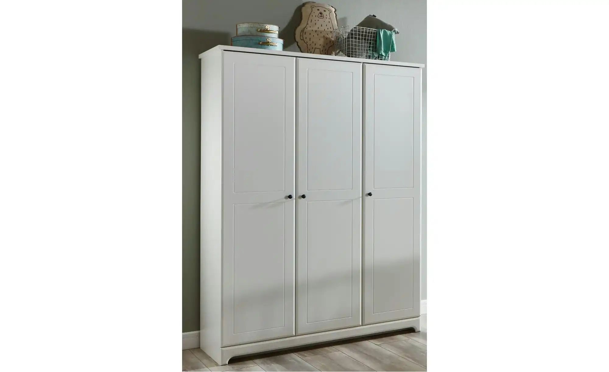 Thumbnail - Kleiderschrank Thilo  Thilo ¦ weiß ¦ Maße (cm): B: 133 H: 189 Baby > Babymöbel > Babykleiderschränke - Höffner