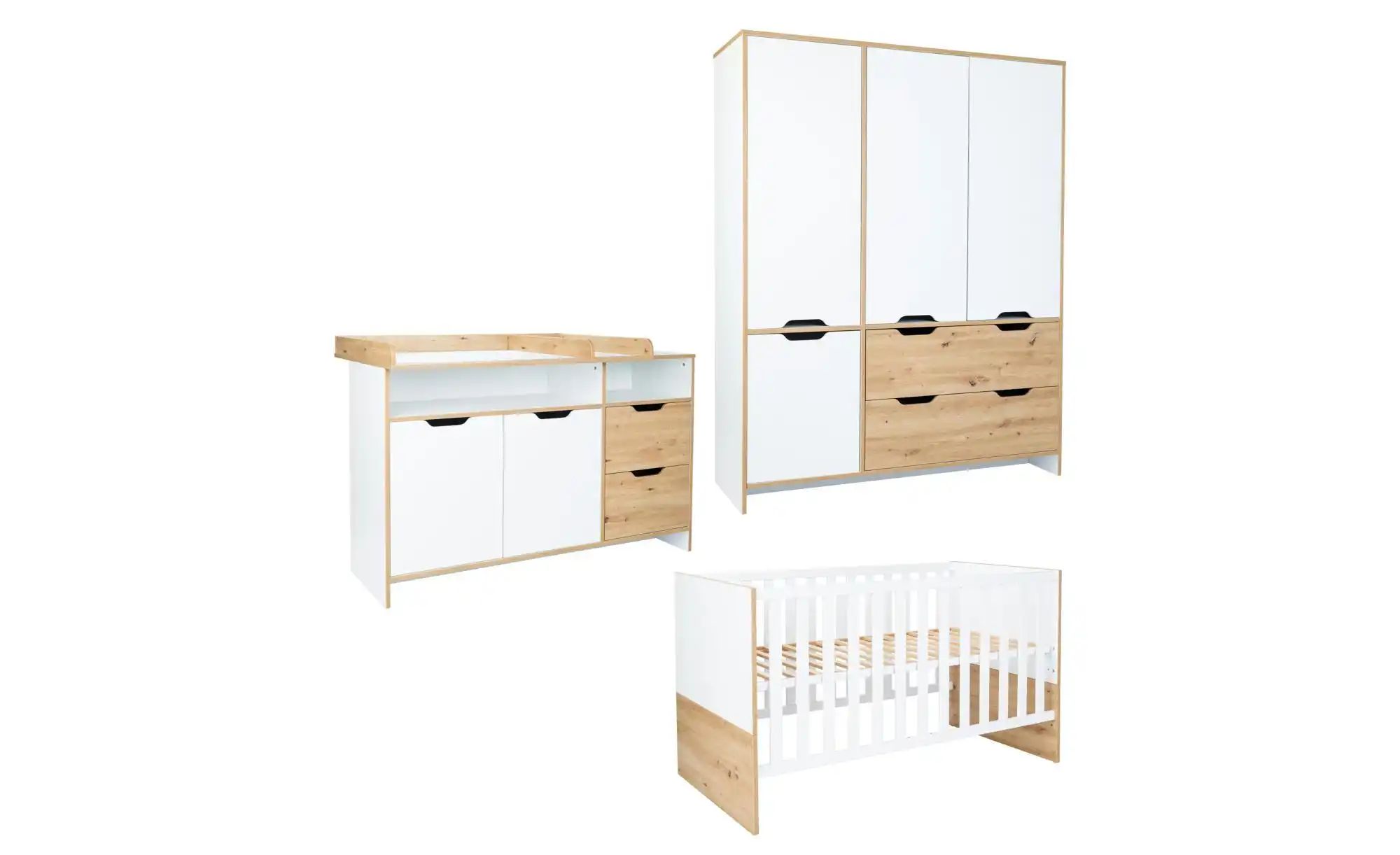 Babyzimmer 3er-Set  Maxim ¦ mehrfarbig ¦ Maße (cm): B: 443 H: 374 Baby > Ba günstig online kaufen