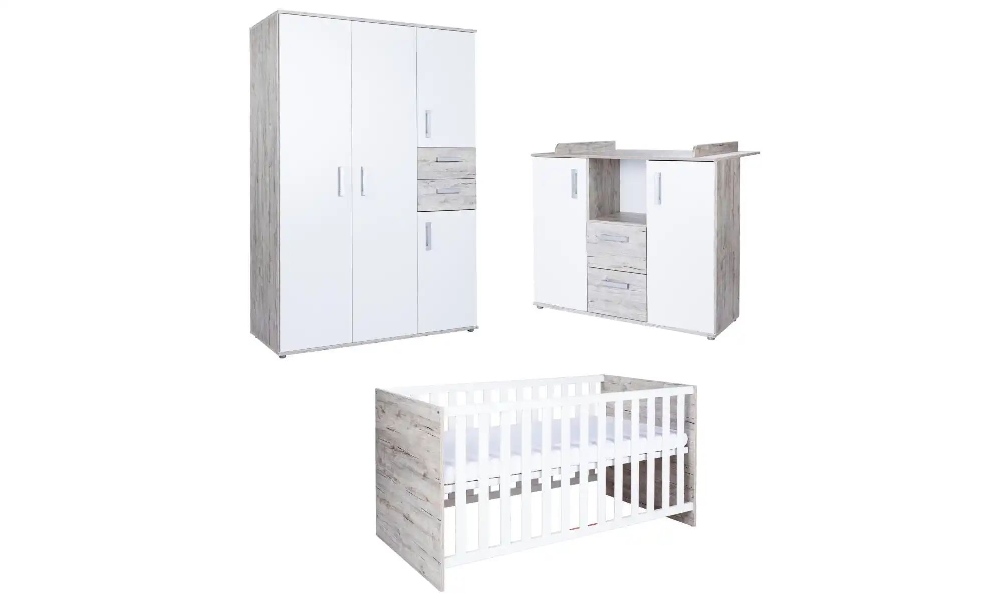 Babyzimmer 3er-Set  Bennet ¦ mehrfarbig ¦ Maße (cm): B: 387 H: 361 Baby > B günstig online kaufen