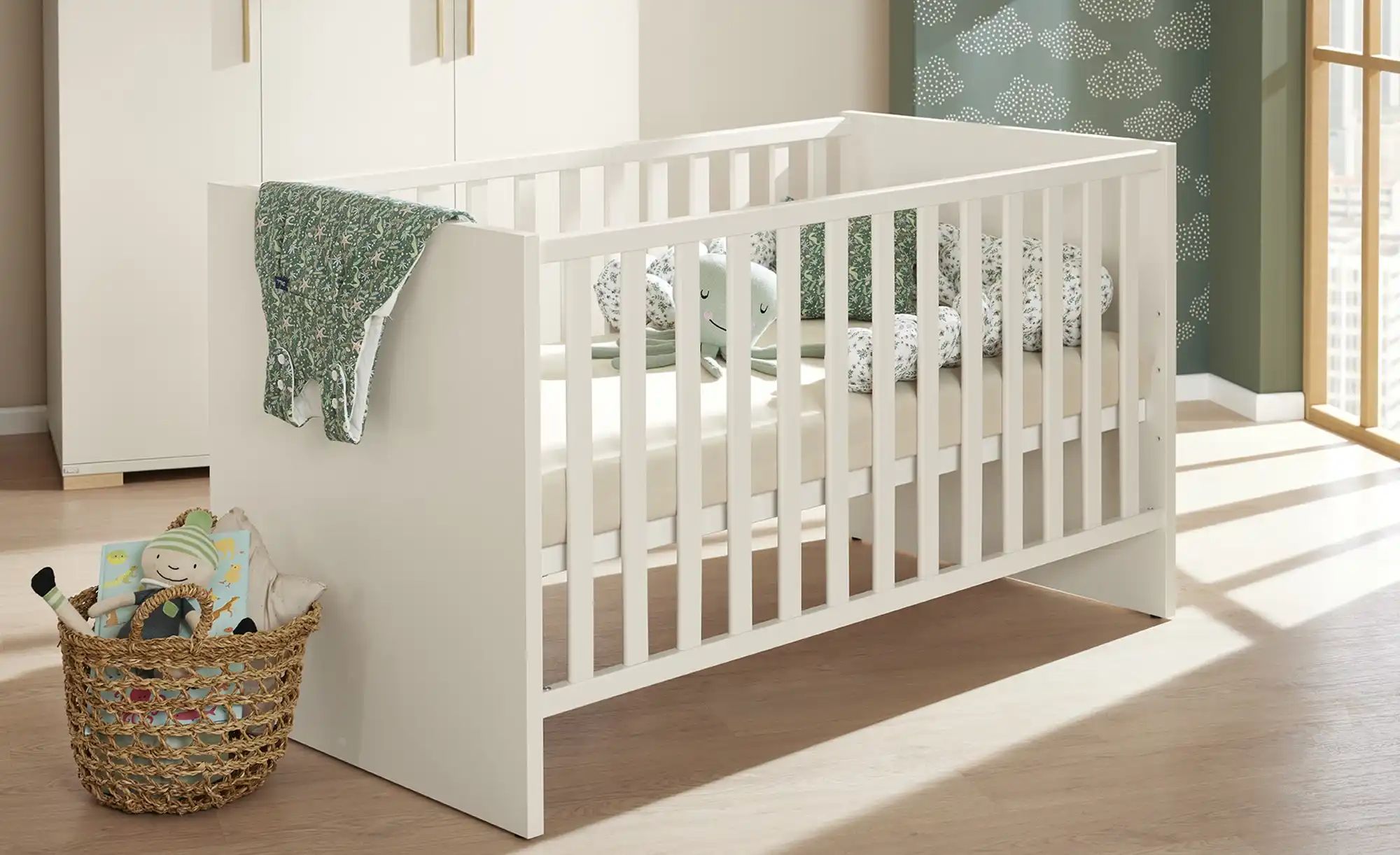 Thumbnail - PAIDI Babybett  Enie ¦ weiß ¦ Maße (cm): B: 76,6 H: 81,9 Baby > Babymöbel > Babybetten - Höffner