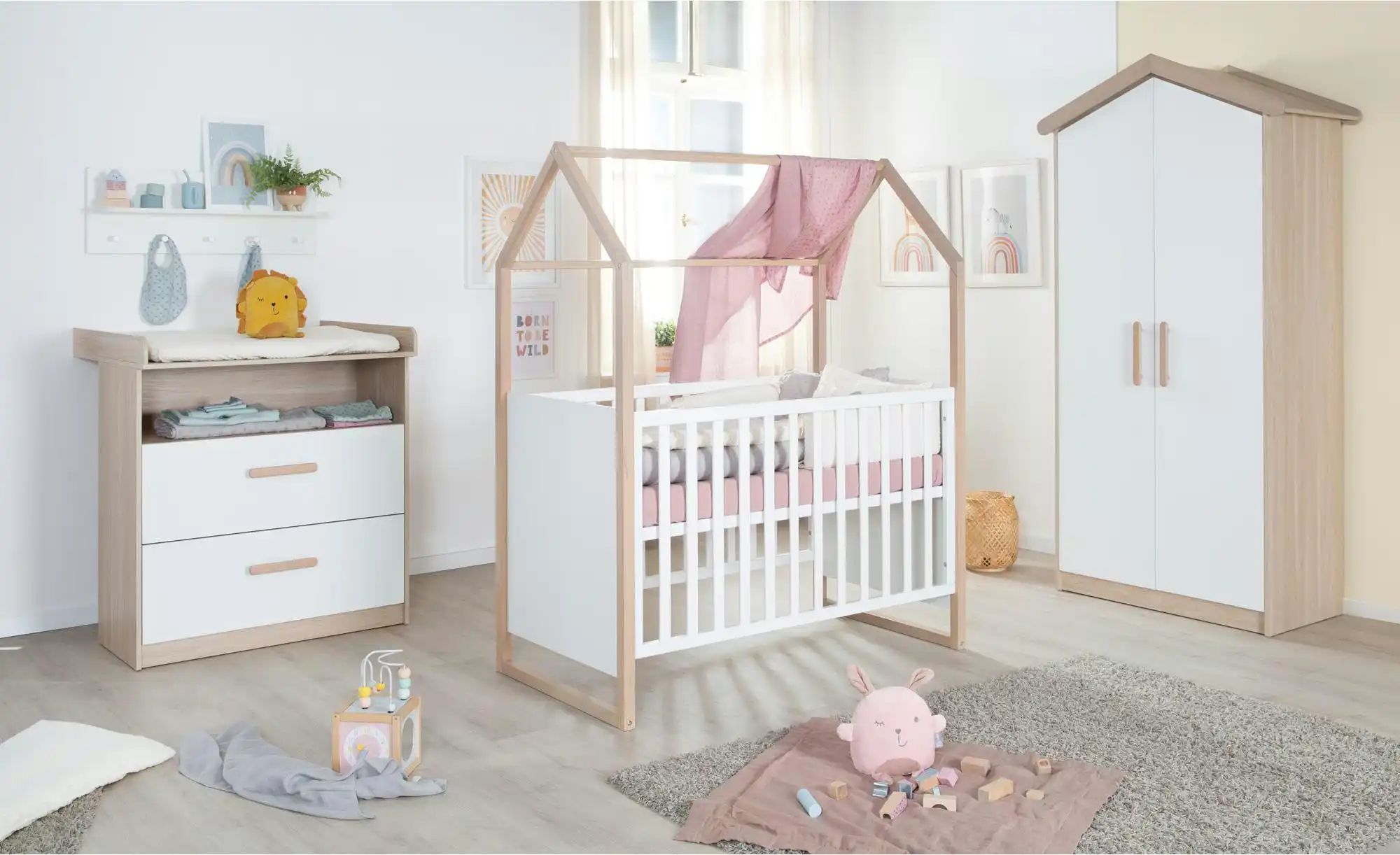 Roba Hausbett  Cabane ¦ weiß ¦ Maße (cm): B: 67,2 H: 153 Baby > Babymöbel > günstig online kaufen