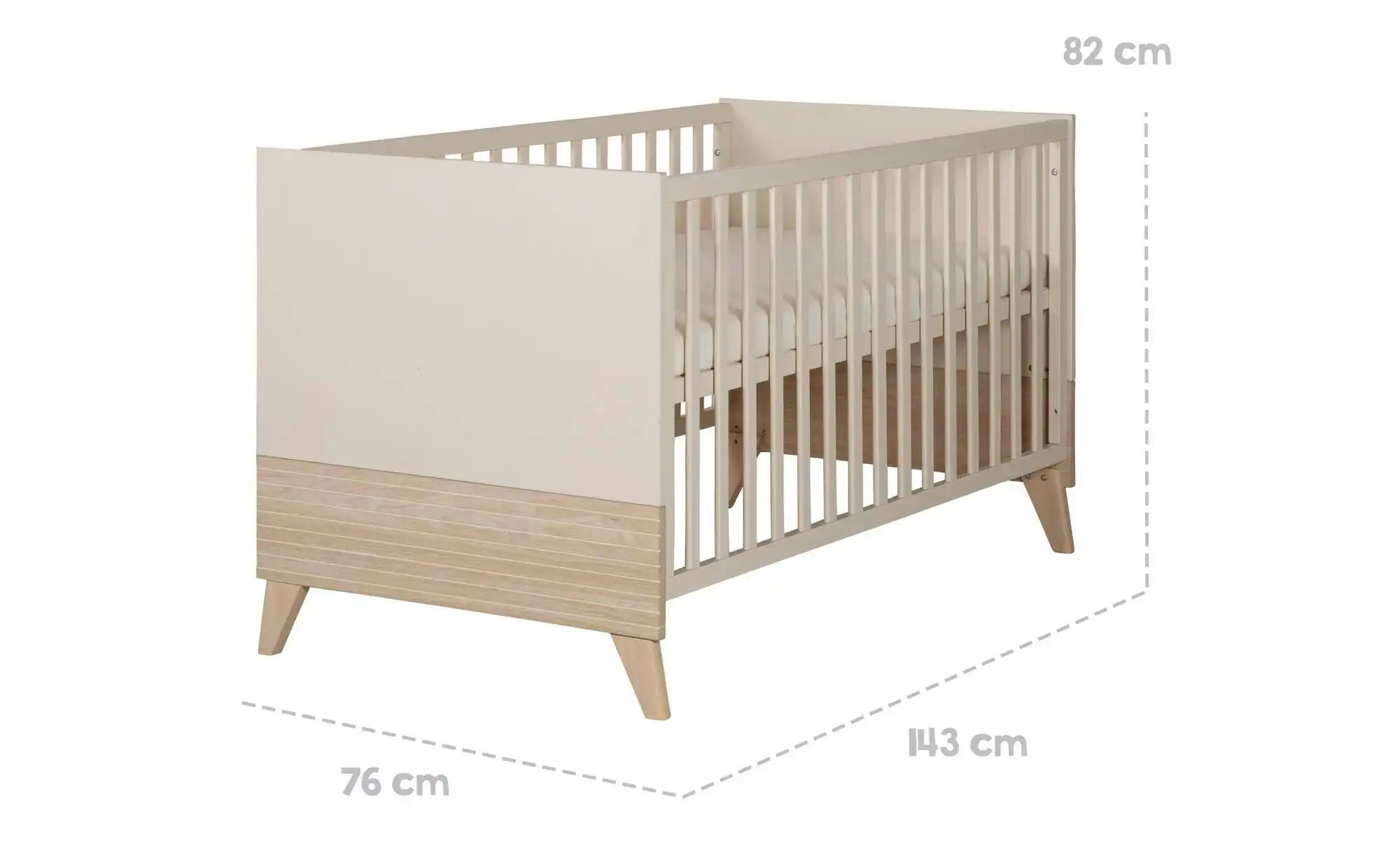 Roba Kinderbett  Sidney ¦ beige ¦ Maße (cm): B: 76 H: 82 Baby > Babymöbel > günstig online kaufen