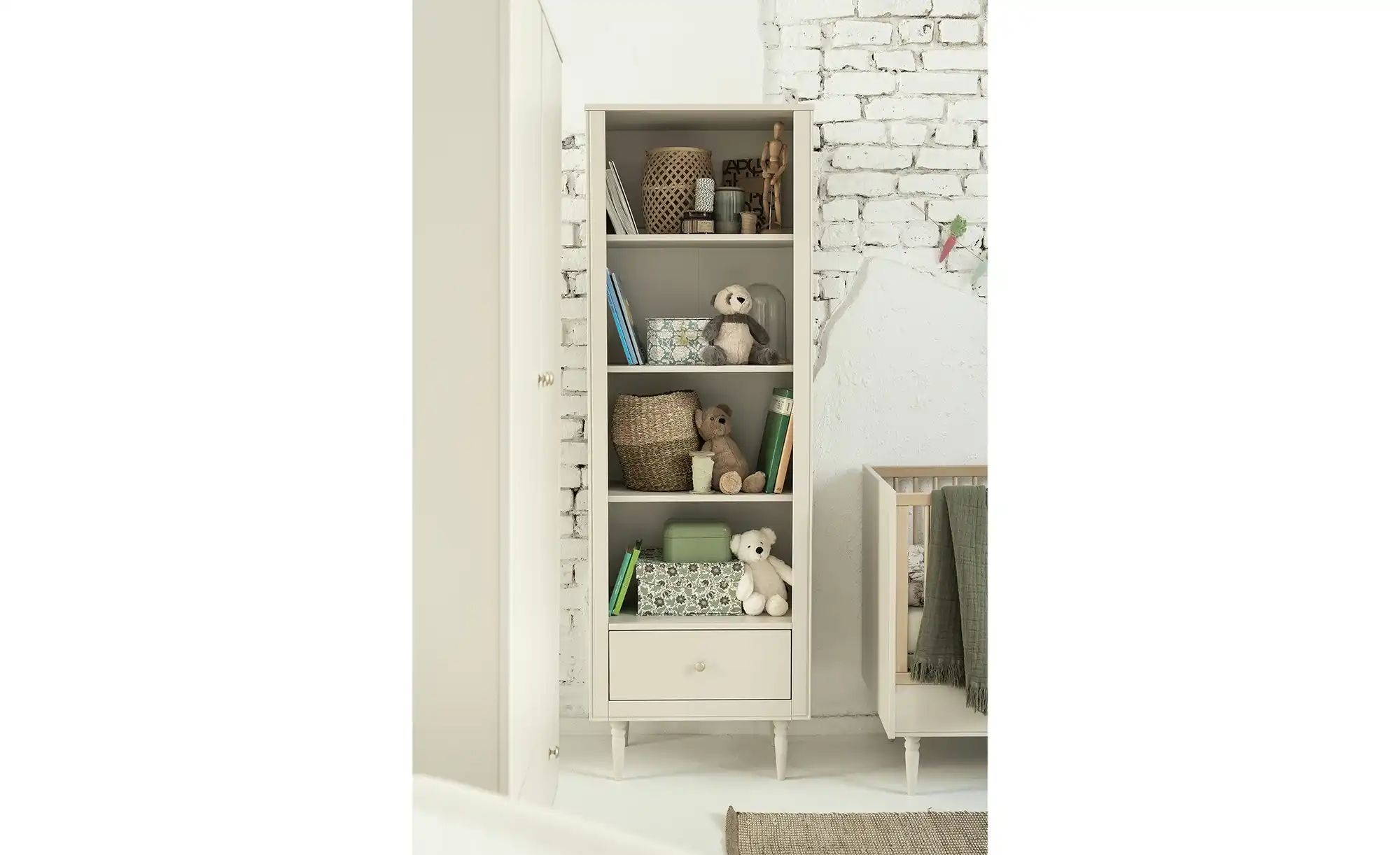 Regal  Petite ¦ beige ¦ Maße (cm): B: 65,2 H: 197,5 T: 42.4 Regale > Standr günstig online kaufen