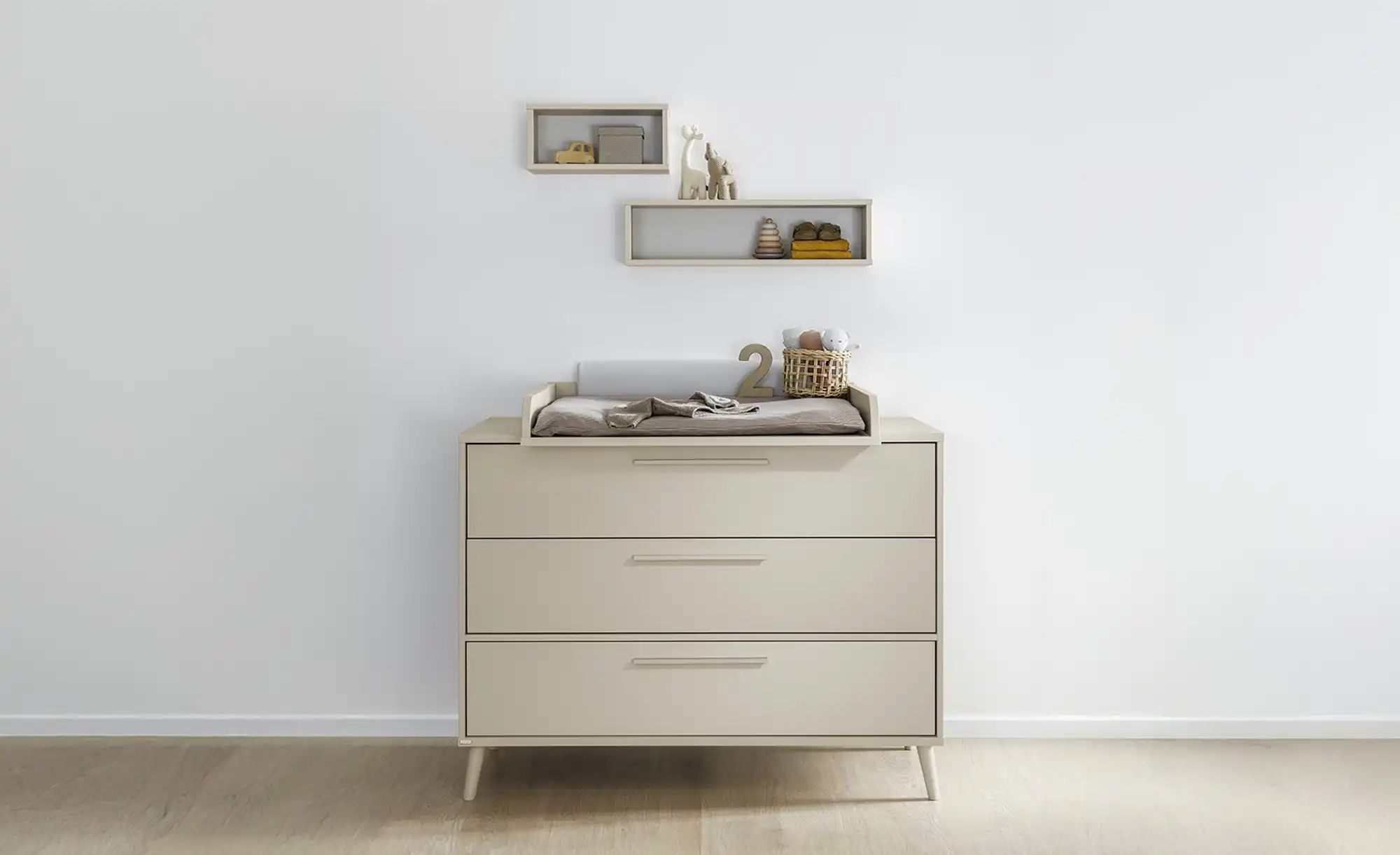 Thumbnail - PAIDI Wickelkommode Breit  Eefje ¦ beige ¦ Maße (cm): B: 123,5 H: 93,2 T: 57.1 Baby > Babymöbel > Wickelkommoden - Höffn...