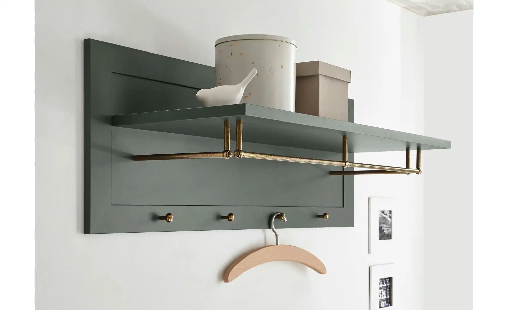 Thumbnail - Garderobenpaneel  Verde ¦ grün ¦ Holzwerkstoff ¦ Maße (cm): B: 109 H: 40 T: 20.0 Garderoben & Kleiderstangen > Wandgarde...