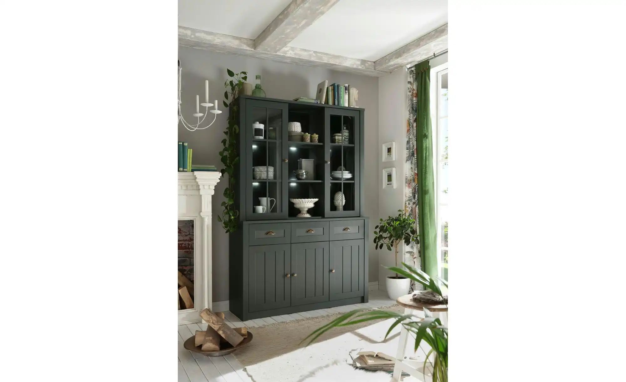 Buffet  Verde ¦ grün ¦ Maße (cm): B: 130 H: 196 Schränke > Buffets - Höffne günstig online kaufen