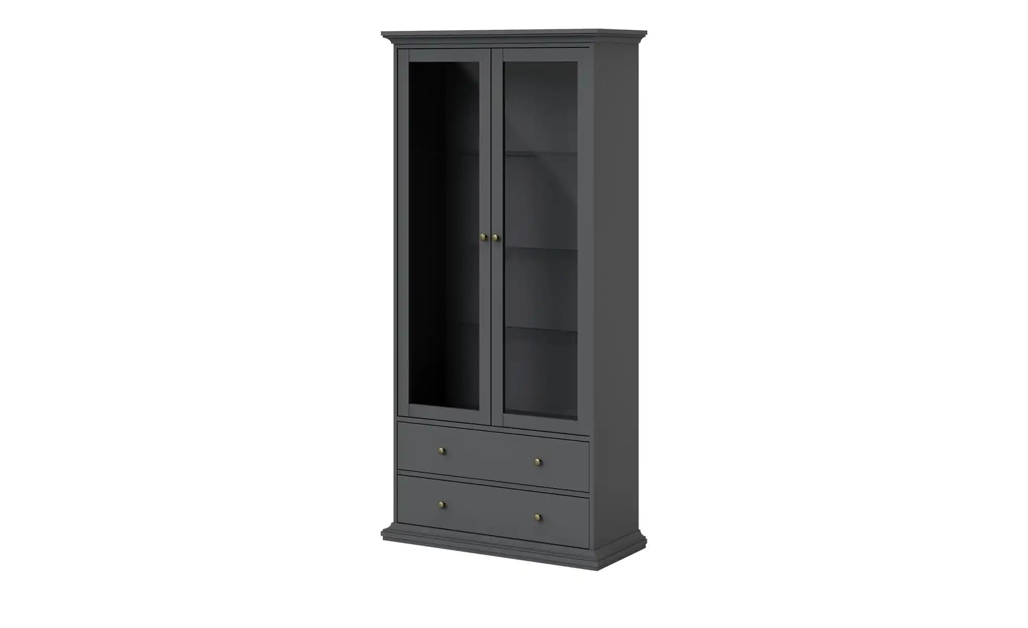 ebuy24 Vitrine Venedig Vitrinenschrank 2 Glastüren und 2 Schublad günstig online kaufen