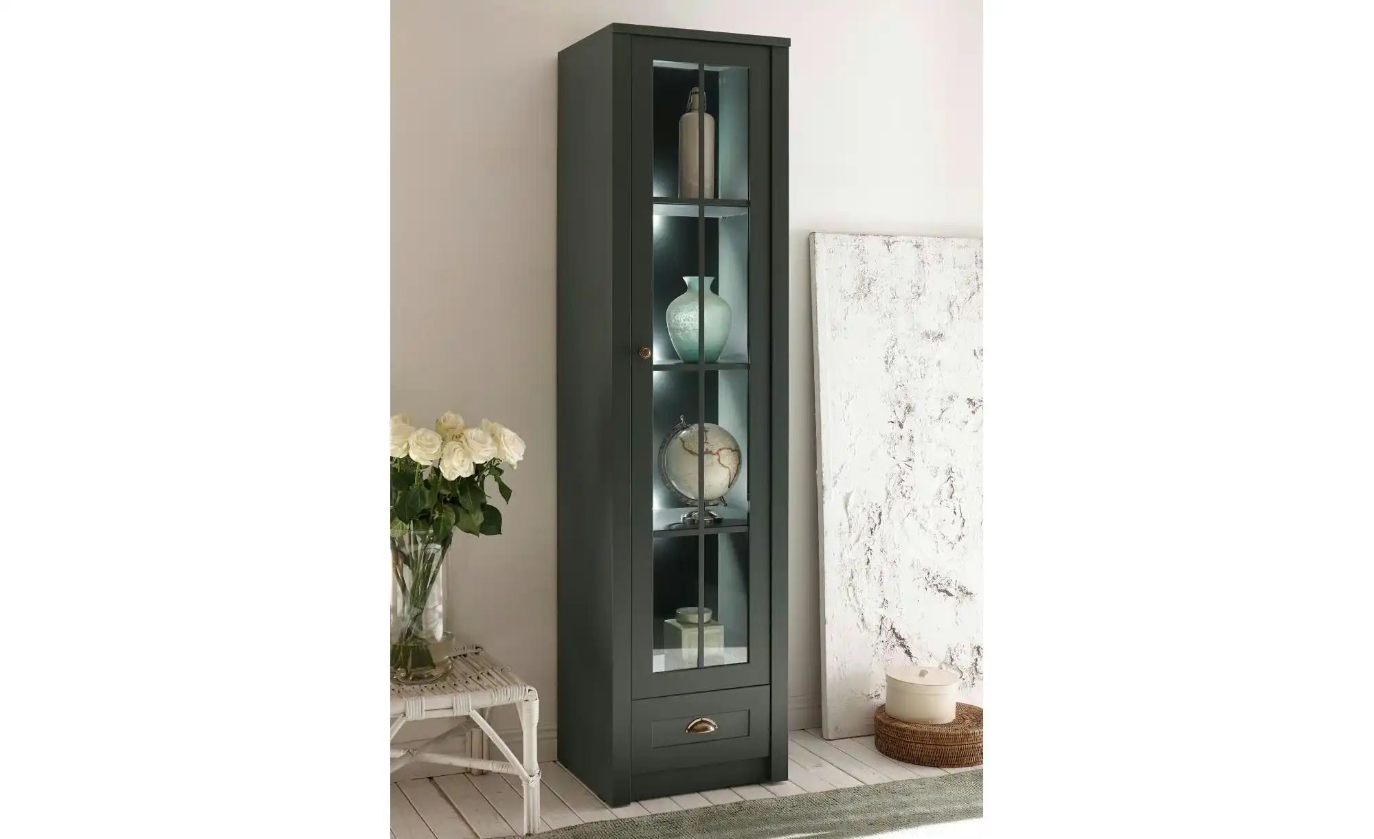 Thumbnail - Wohnwand Verde ¦ grün ¦ Maße (cm): B: 230 H: 198 Kommoden & Sideboards > Wohnwände - Höffner