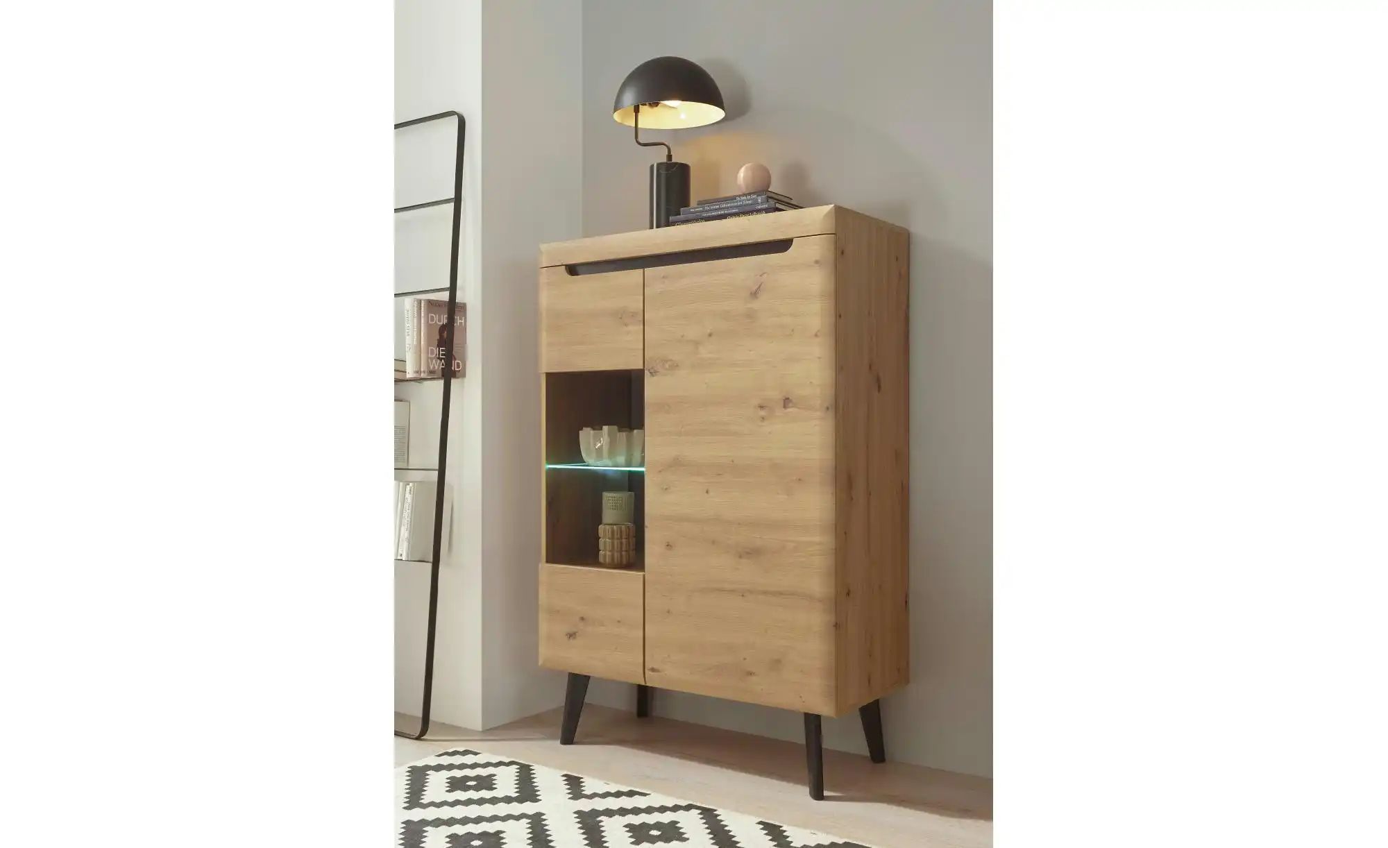 Wohnwand   ¦ holzfarben ¦ Maße (cm): B: 344 H: 170 T: 40.0 Kommoden & Sideb günstig online kaufen