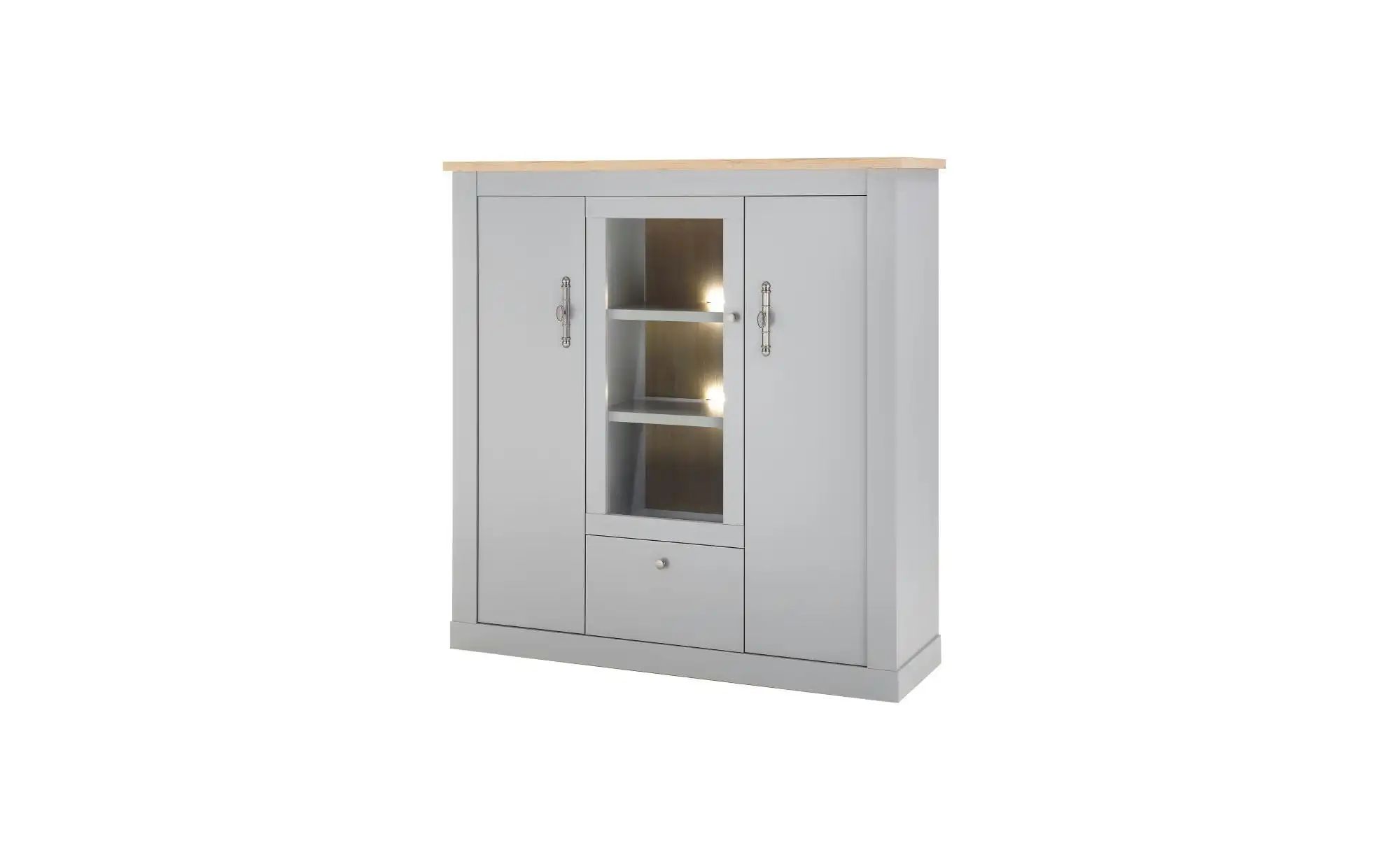 Highboard  Claira ¦ grau ¦ Maße (cm): B: 140 H: 44 Kommoden & Sideboards > günstig online kaufen