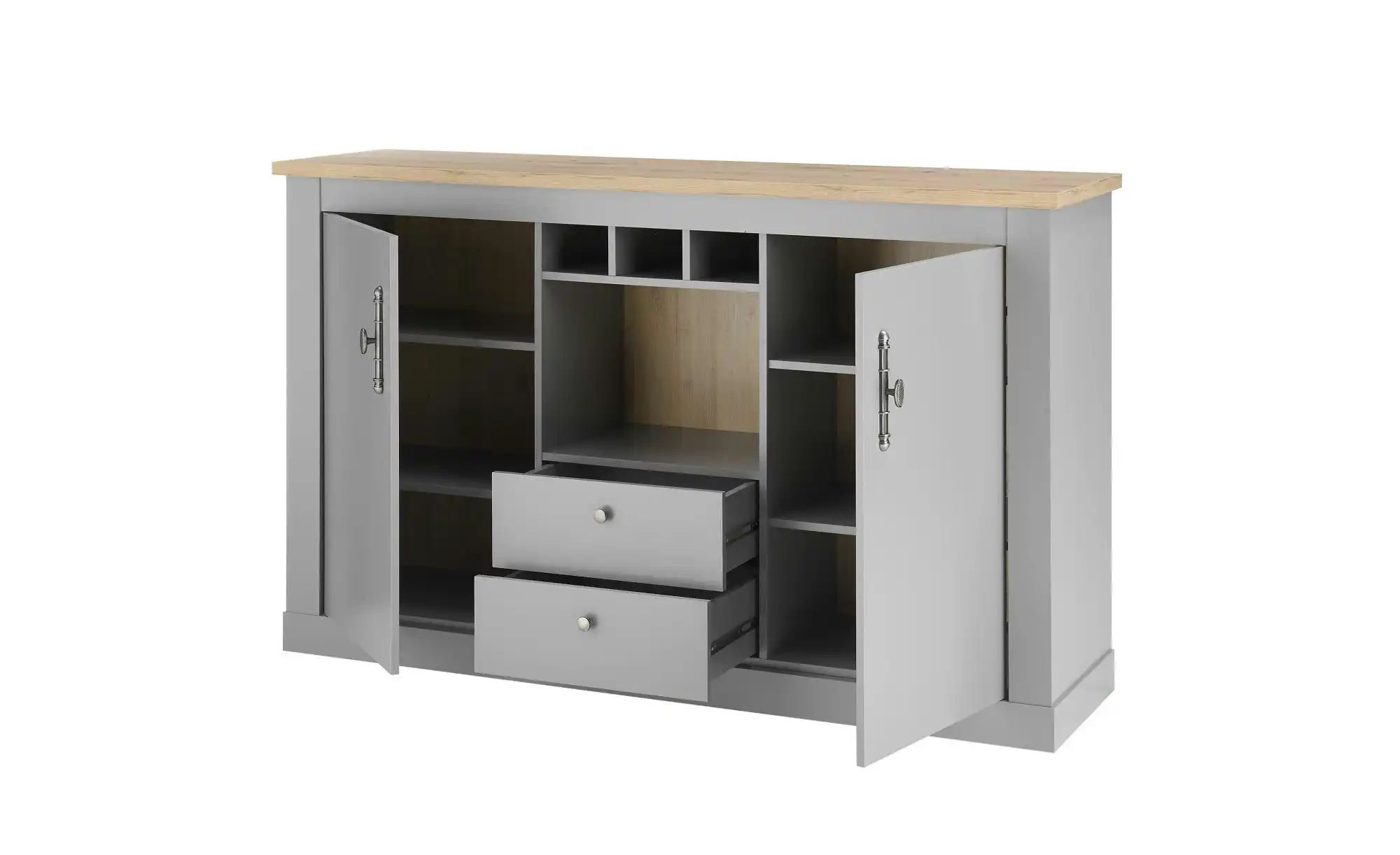 Sideboard  Claira ¦ grau ¦ Maße (cm): B: 168 H: 44 Kommoden & Sideboards > günstig online kaufen