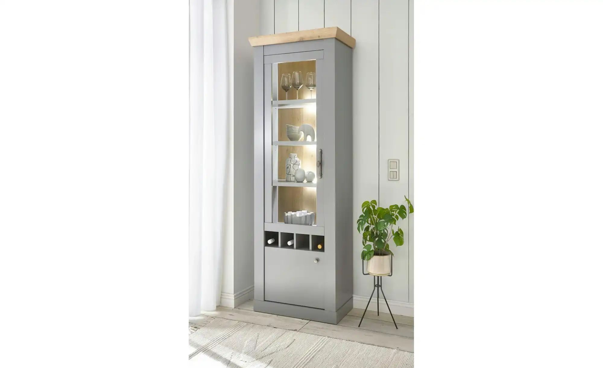 Thumbnail - Wohnwand ¦ grau ¦ Maße (cm): B: 330 H: 201 T: 44.0 Kommoden & Sideboards > Wohnwände - Höffner