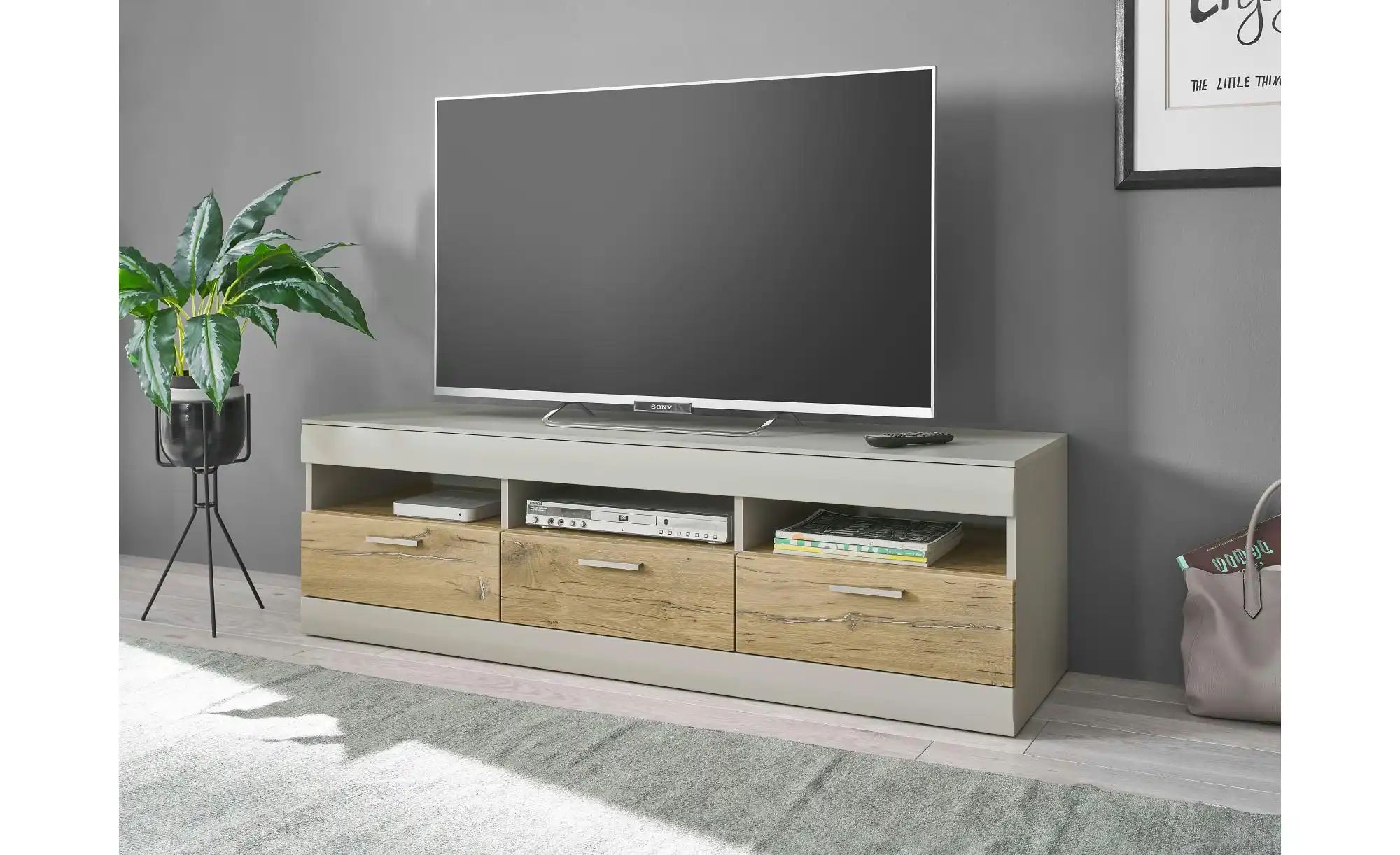 Thumbnail - Wohnwand  Siero ¦ grau ¦ Maße (cm): B: 350 H: 199 T: 45.0 Kommoden & Sideboards > Wohnwände - Höffner