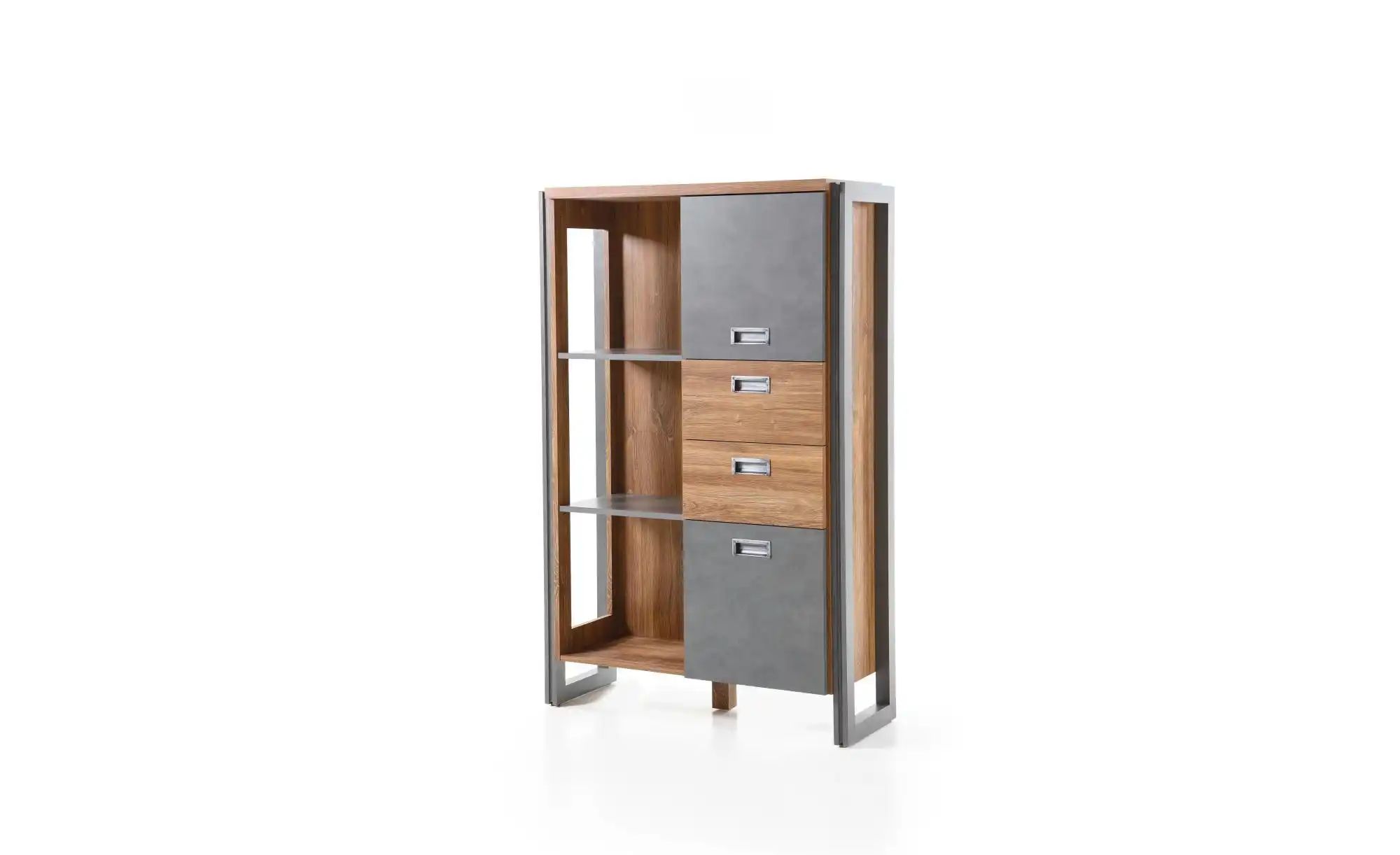 Highboard  Dinan ¦ braun ¦ Maße (cm): B: 90 H: 140 Kommoden & Sideboards > günstig online kaufen