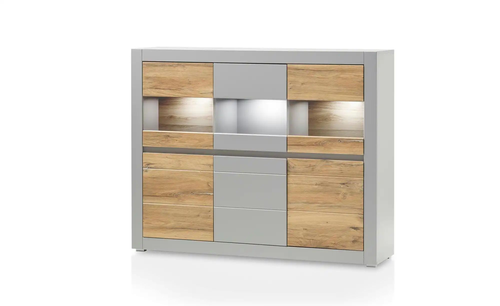 Highboard  Cabanes ¦ grau ¦ Maße (cm): B: 165 H: 42 Kommoden & Sideboards > günstig online kaufen