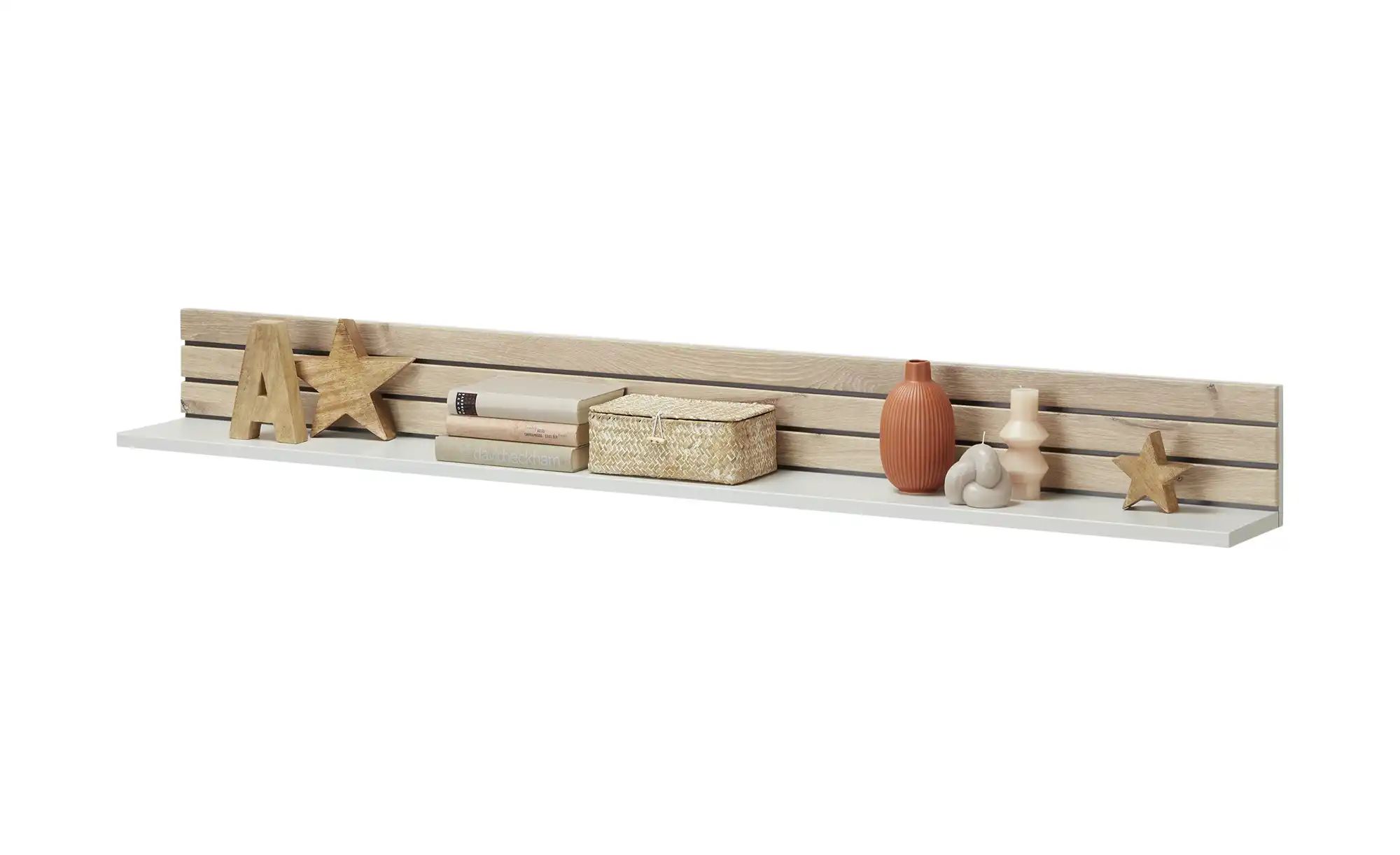 uno Wandboard  Amelia ¦ weiß ¦ Maße (cm): B: 180 H: 25 T: 20.0 Regale > Wan günstig online kaufen