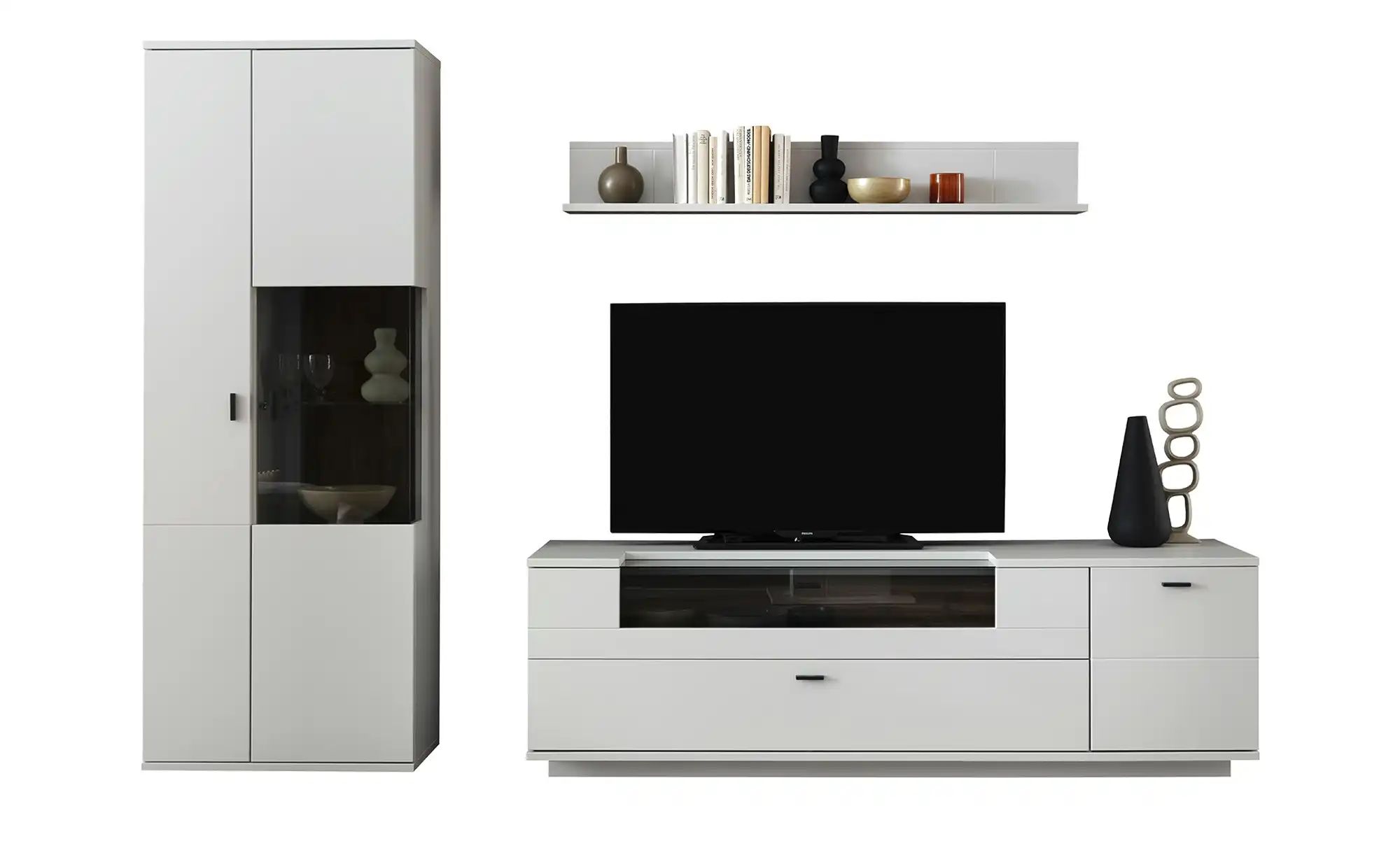 Thumbnail - uno Wohnkombination  Sarbonne ¦ grau ¦ Maße (cm): B: 270 H: 199 T: 50.0 Kommoden & Sideboards > Wohnwände - Höffner