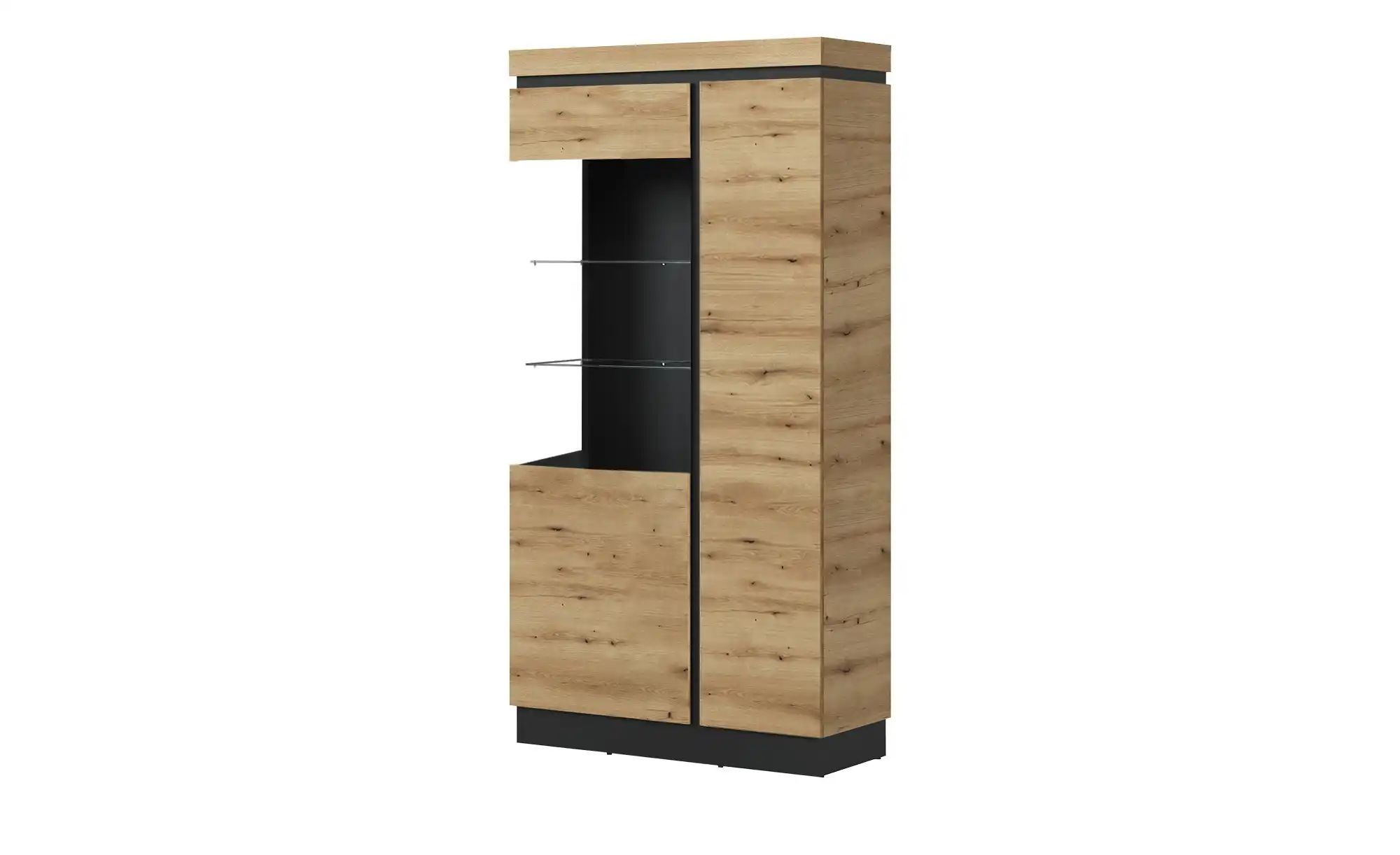 Vitrine  Savoca  holzfarben  Maße (cm): B: 104 H: 201 T: 40.0 | 05900355160815