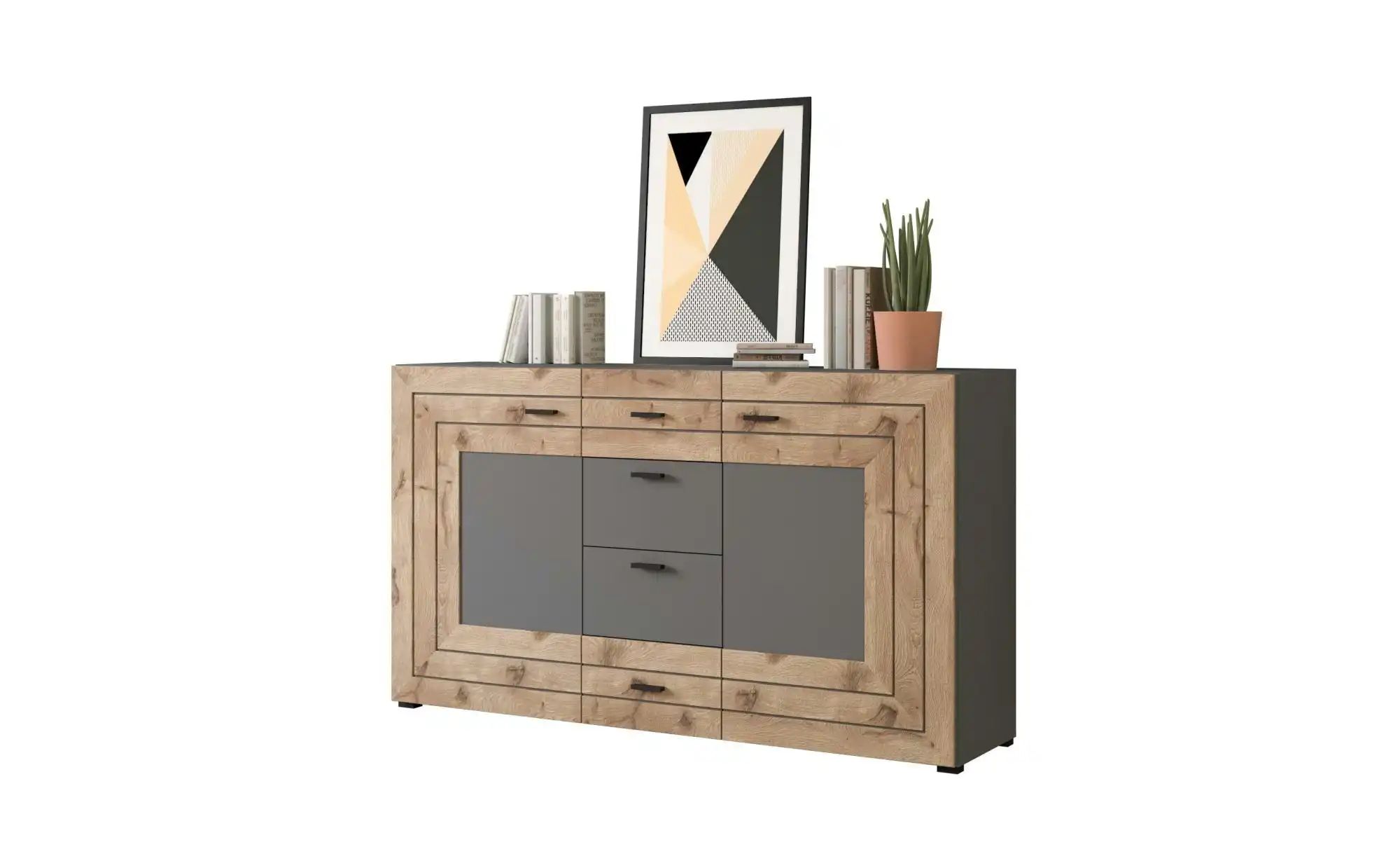 Sideboard  Fosso ¦ grau ¦ Maße (cm): B: 160 H: 90 Kommoden & Sideboards > S günstig online kaufen