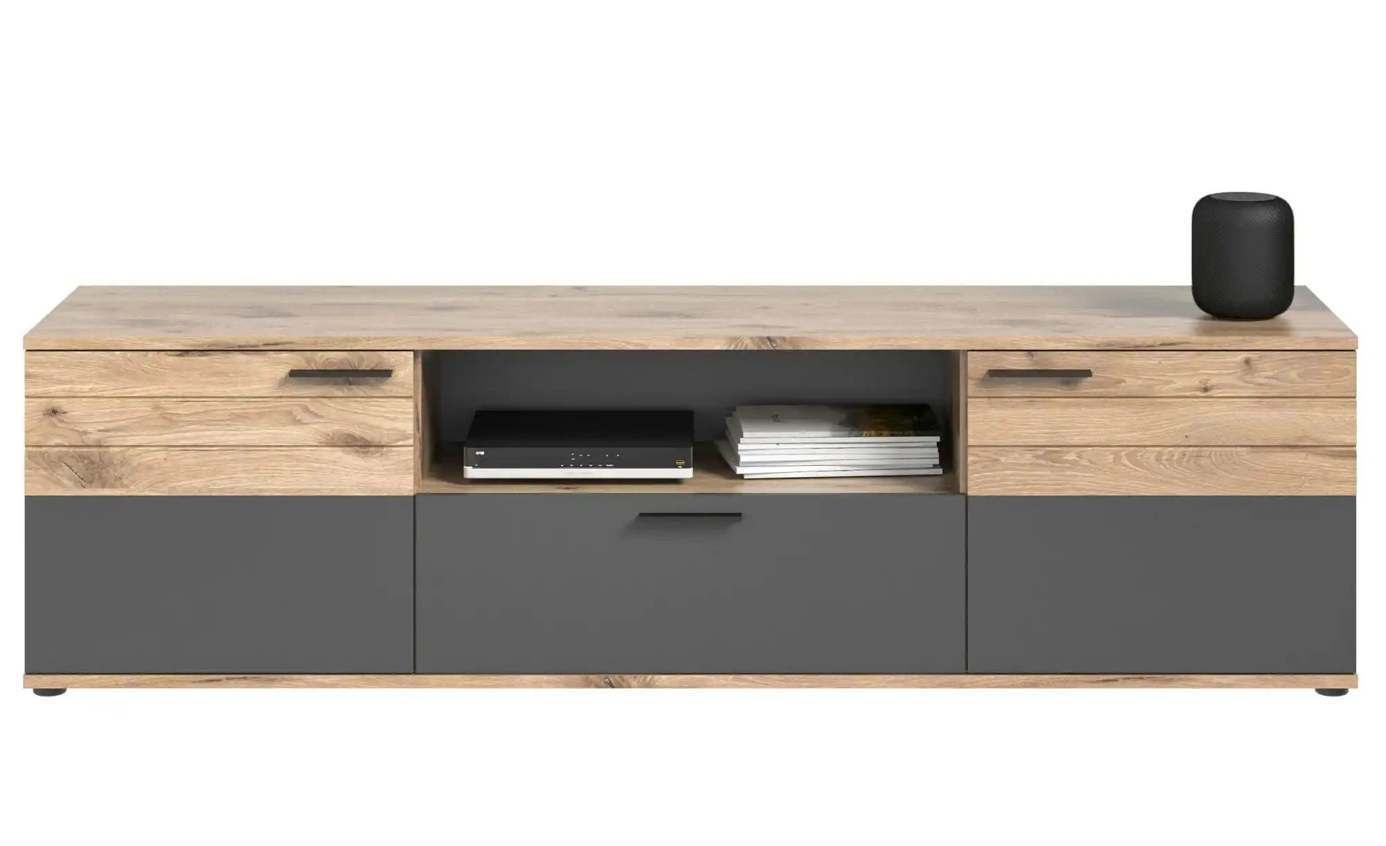 Lowboard ¦ grau ¦ Maße (cm): B: 194 H: 53 Kommoden & Sideboards > Lowboards günstig online kaufen