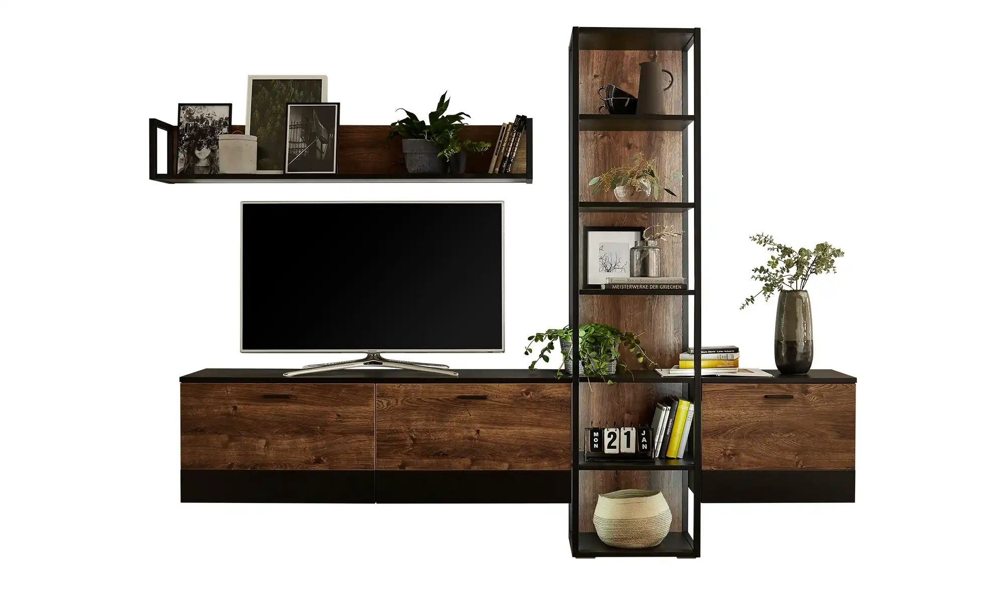 uno Wohnkombination  Baccor ¦ holzfarben ¦ Maße (cm): B: 279 H: 204 T: 38.0 günstig online kaufen