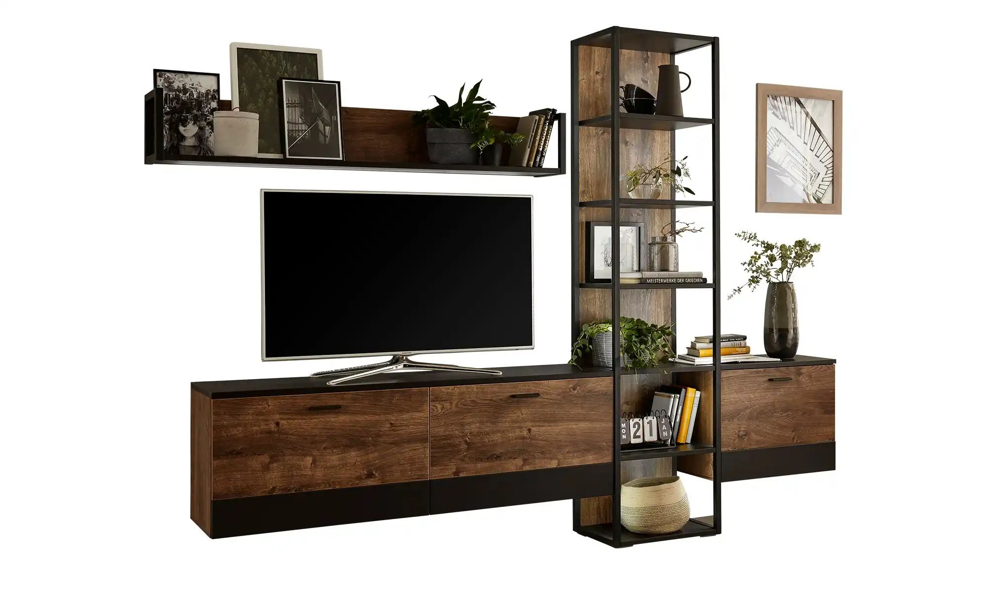 uno Wohnkombination  Baccor ¦ holzfarben ¦ Maße (cm): B: 279 H: 204 T: 38.0 günstig online kaufen