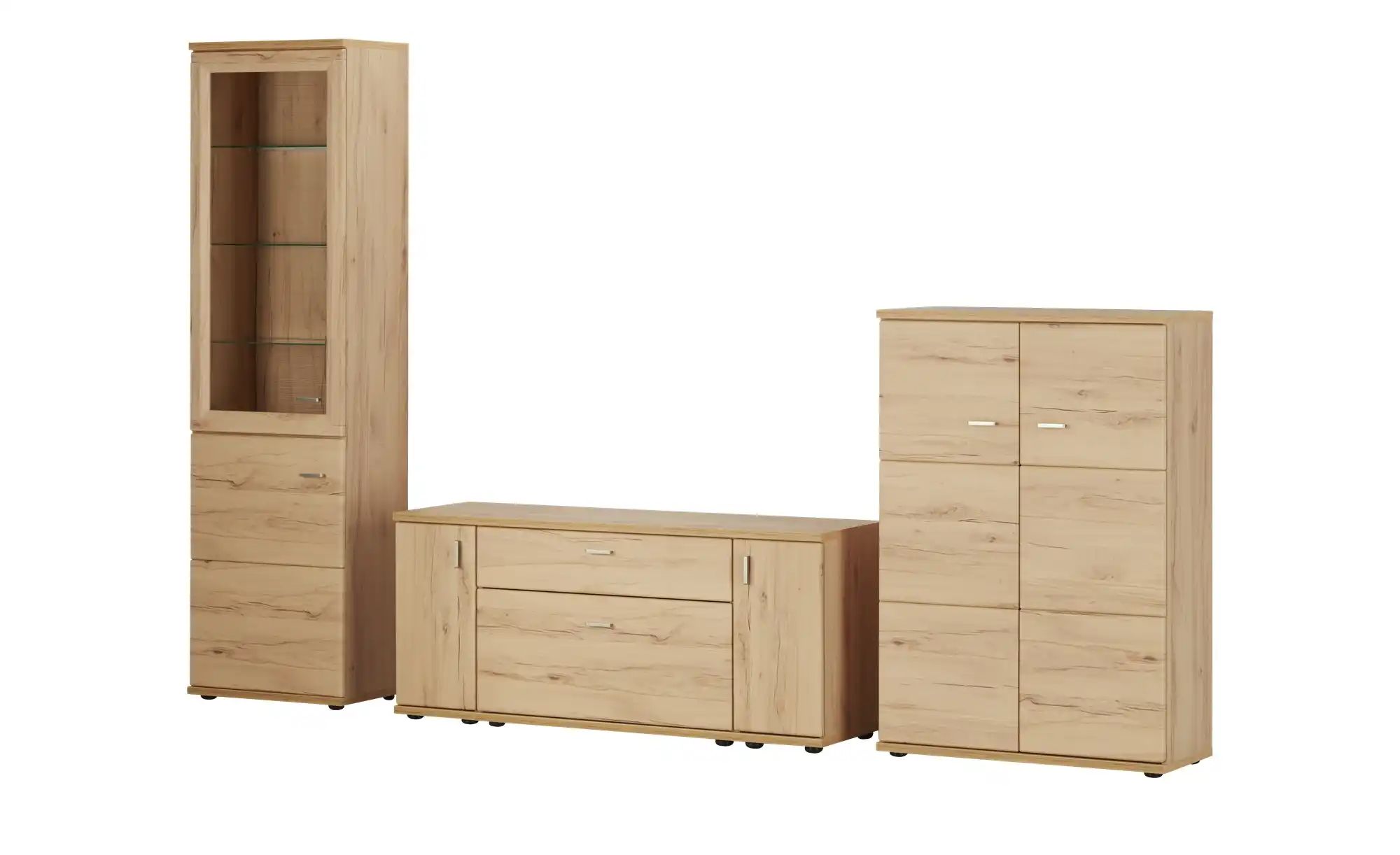 Wohnkombination  Vineta ¦ holzfarben ¦ Maße (cm): B: 300 H: 216 T: 45.0 Woh günstig online kaufen