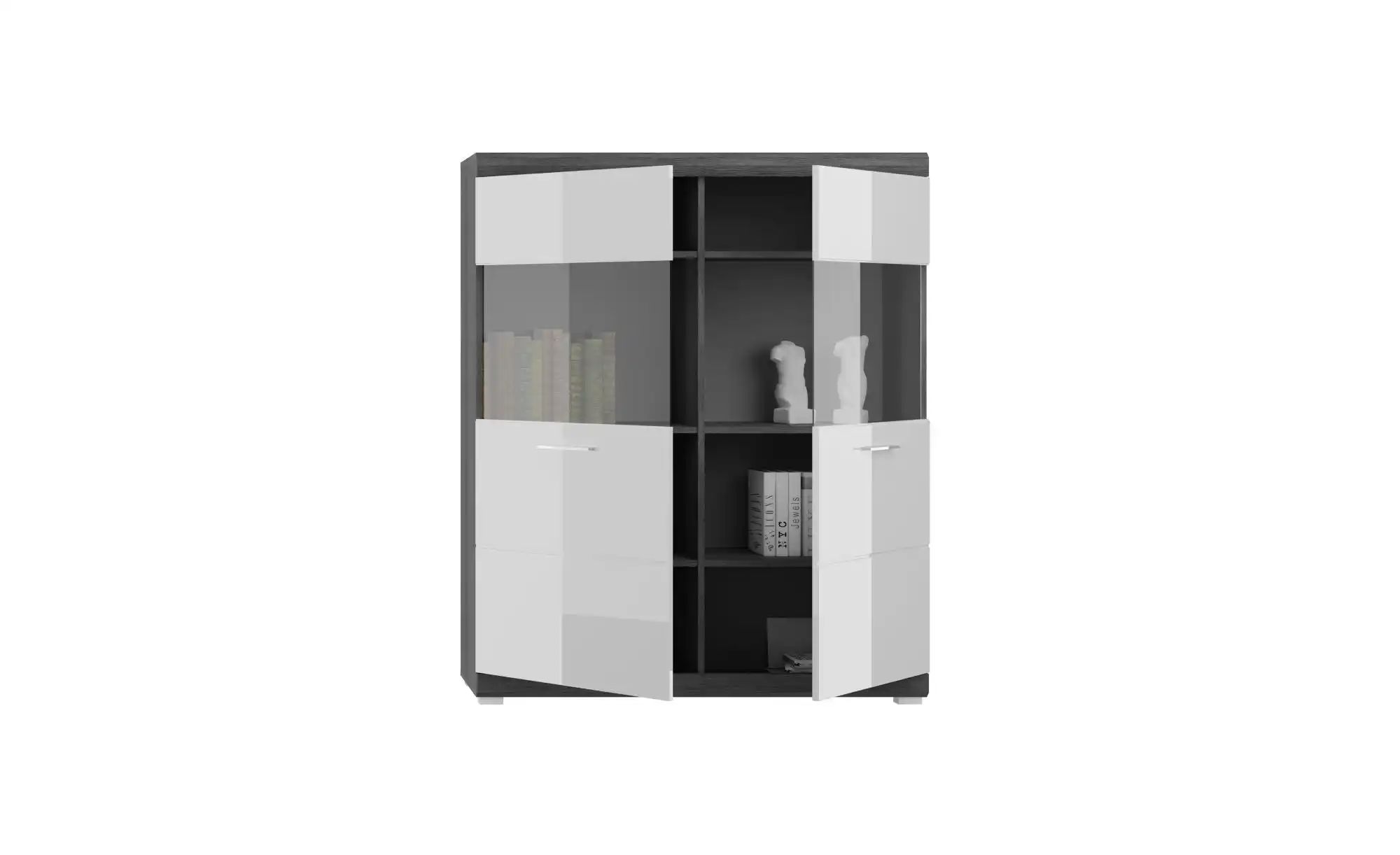 Highboard   ¦ weiß ¦ Maße (cm): B: 113 H: 139 Kommoden & Sideboards > Highb günstig online kaufen