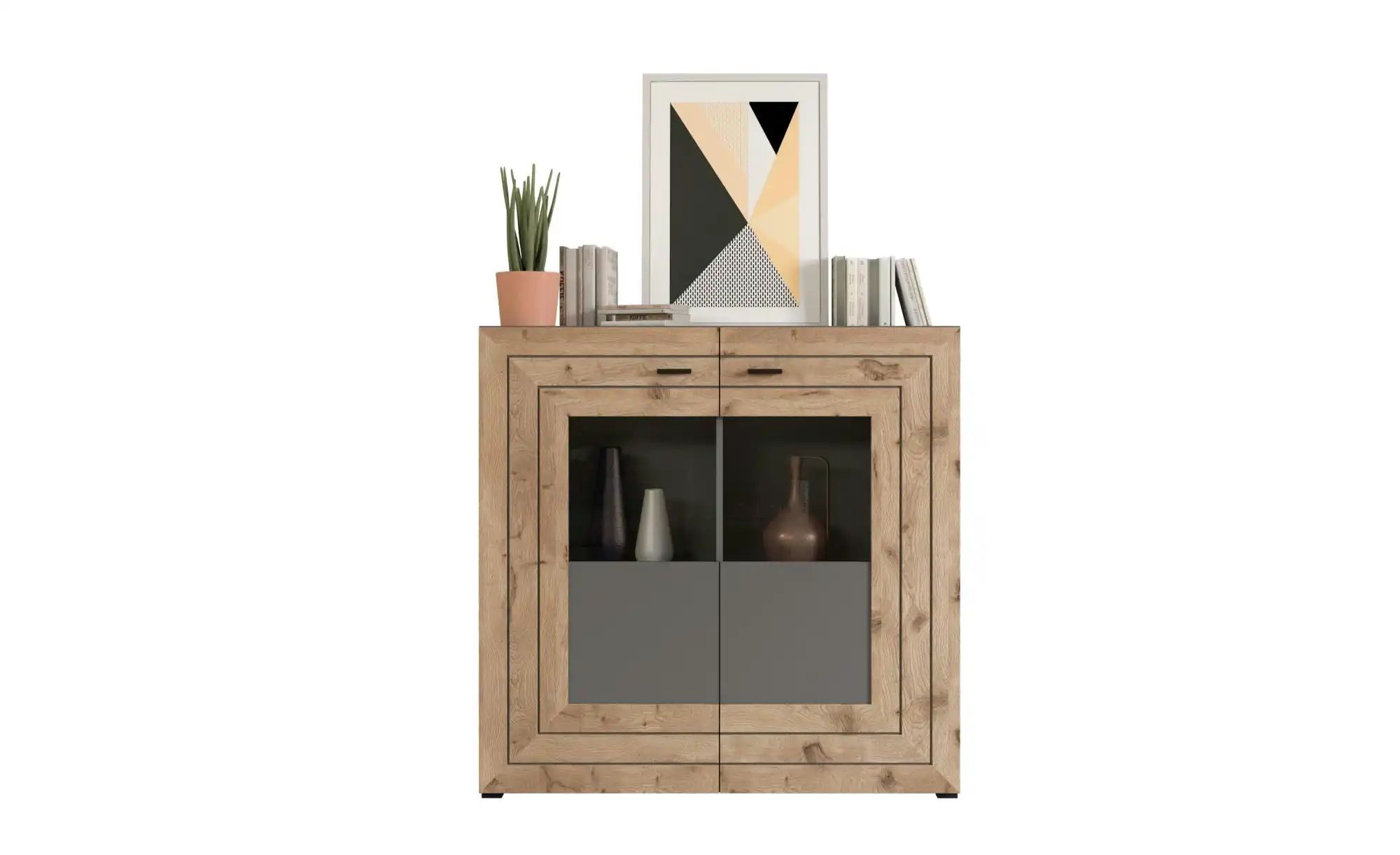 Highboard  Fosso ¦ grau ¦ Maße (cm): B: 120 H: 117 Kommoden & Sideboards > günstig online kaufen