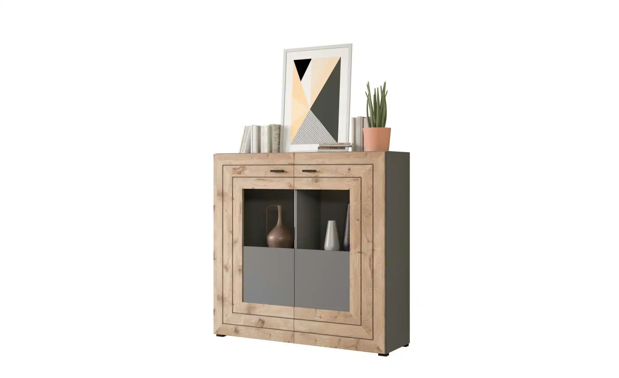 Highboard  Fosso ¦ grau ¦ Maße (cm): B: 120 H: 117 Kommoden & Sideboards > günstig online kaufen