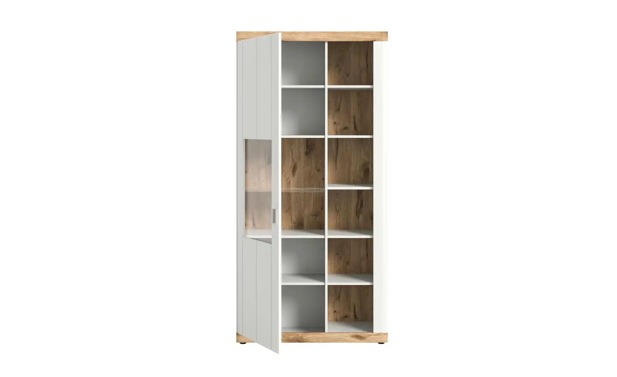 ebuy24 Vitrine Laredo Vitrinenschrank 1 Tür, 5 Ablagen matt weiß günstig online kaufen