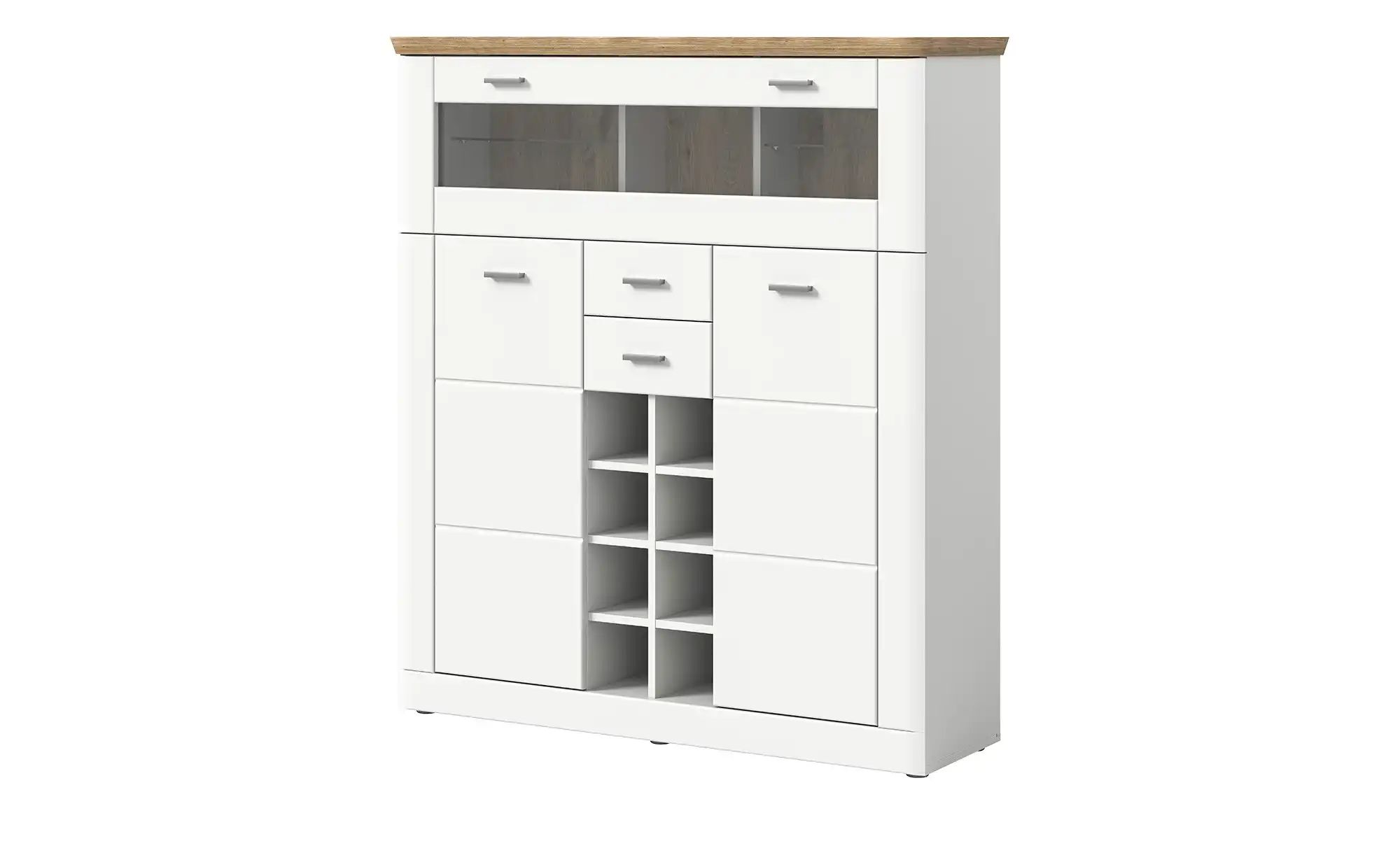 Barschrank  Accadia ¦ weiß ¦ Maße (cm): B: 124 H: 140 T: 37.0 Kommoden & Si günstig online kaufen