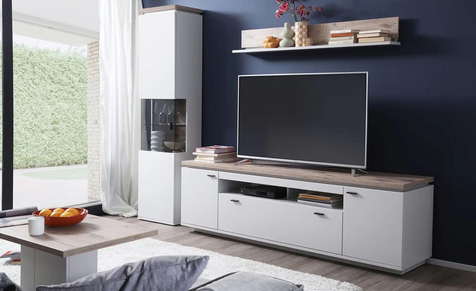 Thumbnail - uno Wohnkombination  Amantea ¦ grau ¦ Maße (cm): B: 260 H: 207 T: 50.0 Kommoden & Sideboards > Wohnwände - Höffner