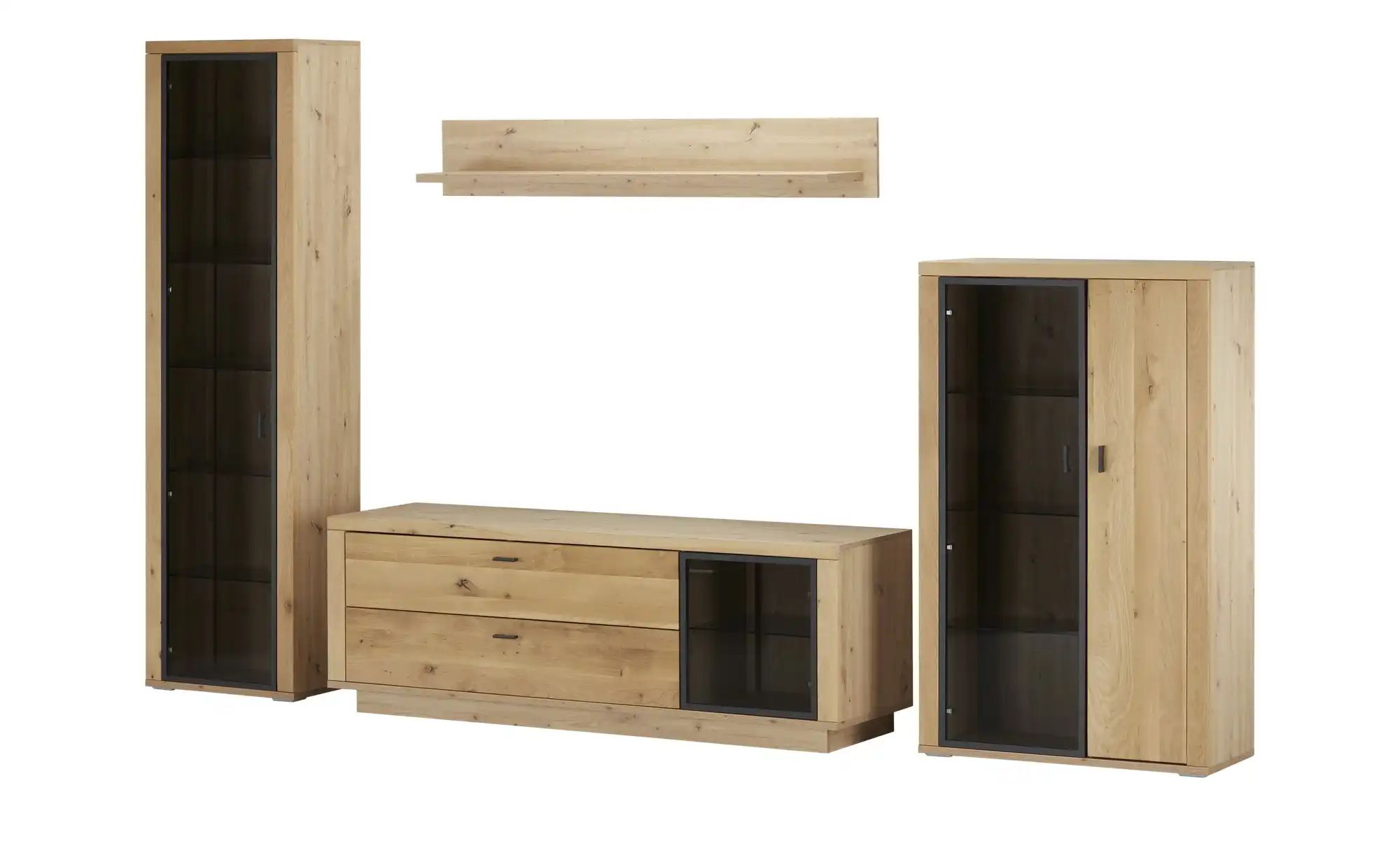 Woodford Wohnkombination  Malaga ¦ holzfarben ¦ Maße (cm): B: 321 H: 209 T: günstig online kaufen