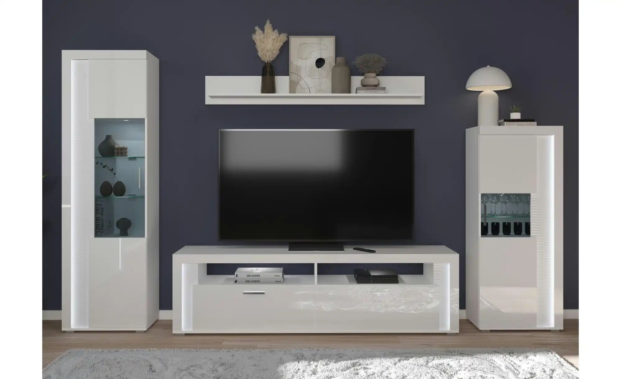 Thumbnail - Lowboard  Silville ¦ weiß ¦ Maße (cm): B: 201 H: 58 T: 46.0 Kommoden & Sideboards > Lowboards - Höffner