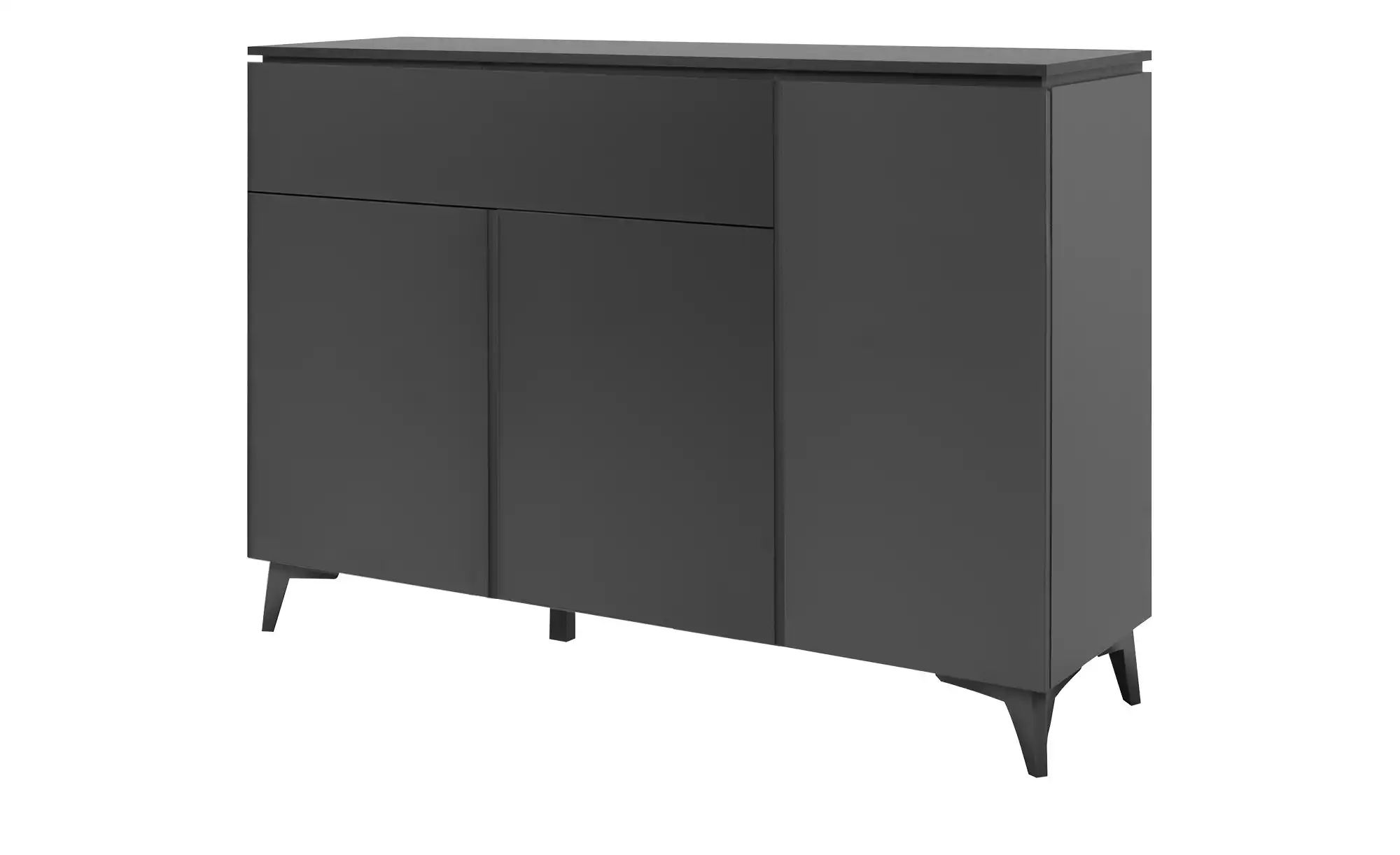 Finori Schuhschrank Kommode Sideboard Bertrix, Schiefer dunkel / Anthrazit, günstig online kaufen