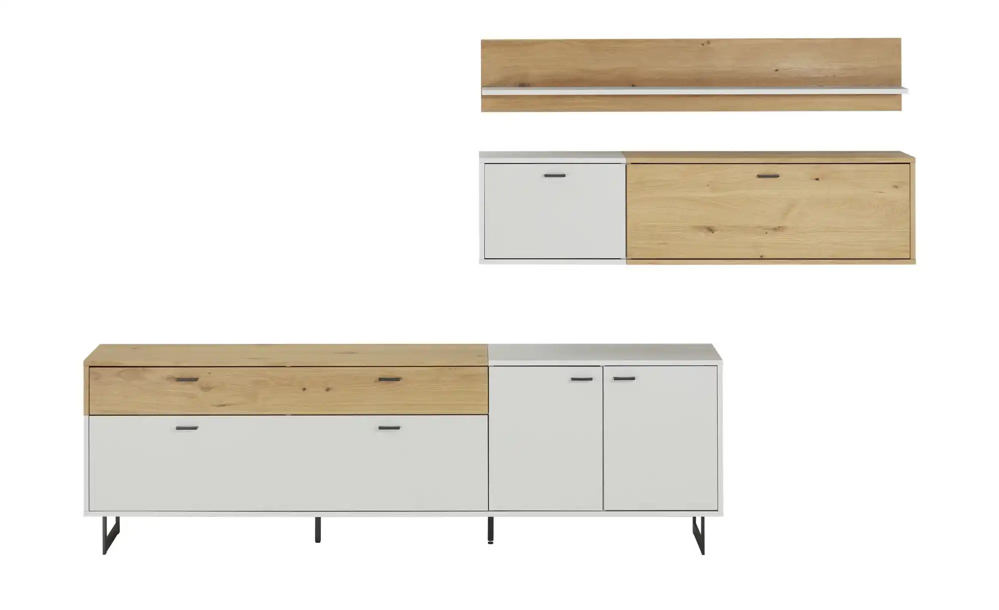 Woodford Wohnkombination  Mario ¦ grau ¦ Maße (cm): B: 294 H: 179 T: 46.0 K günstig online kaufen
