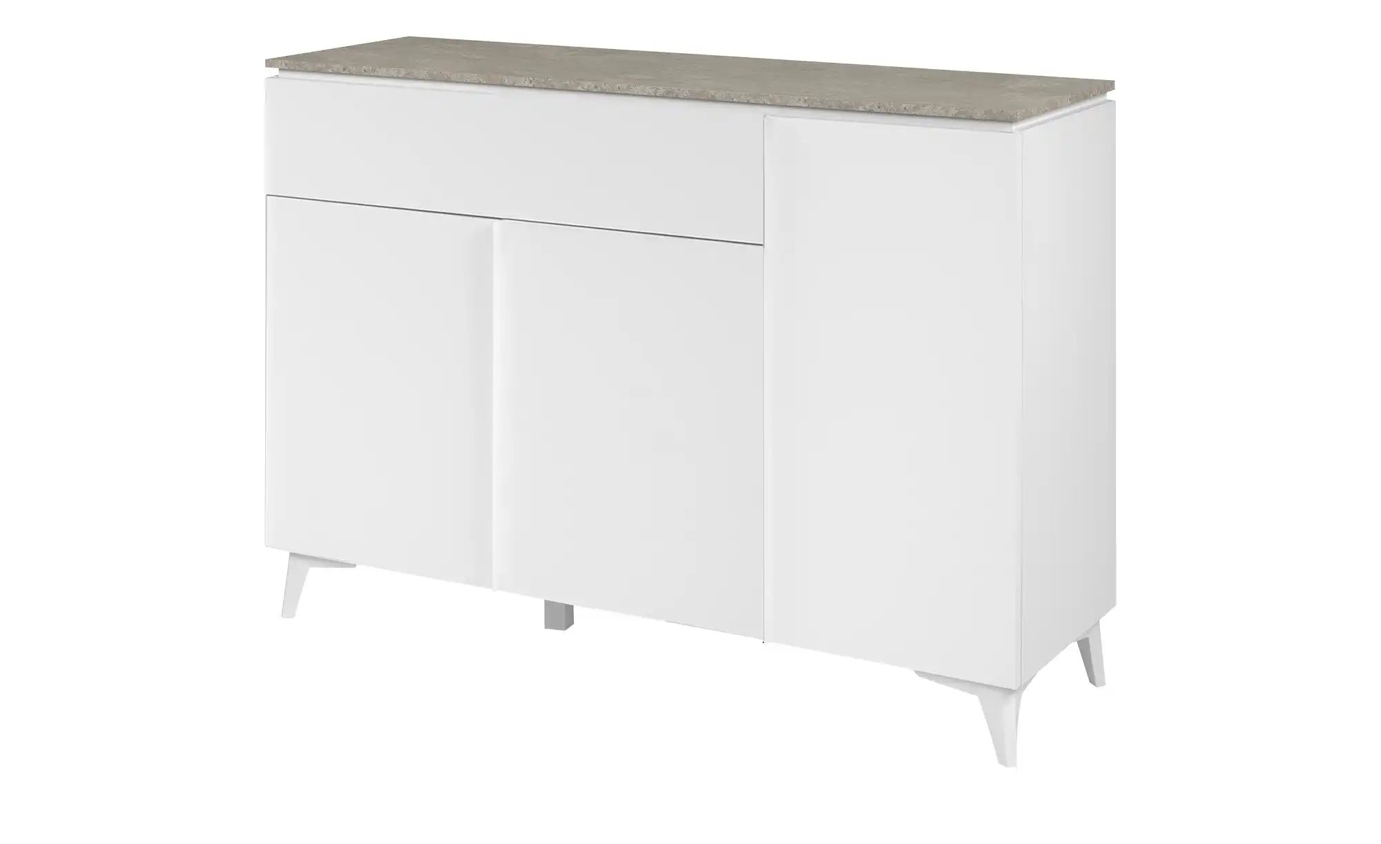 Finori Schuhschrank Kommode Sideboard Bertrix, Sandstein / Weiß, verschiede günstig online kaufen