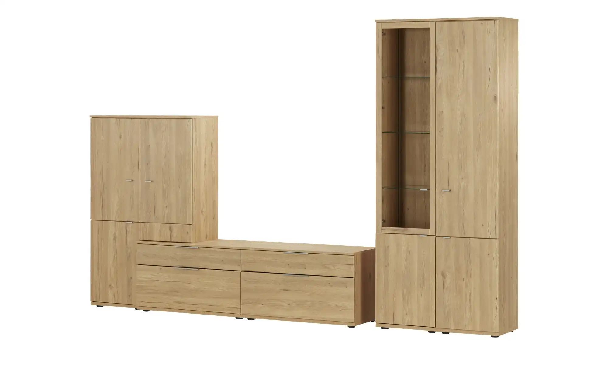 Wohnkombination  Sellin ¦ holzfarben ¦ Maße (cm): B: 315 H: 215 T: 45.0 Woh günstig online kaufen