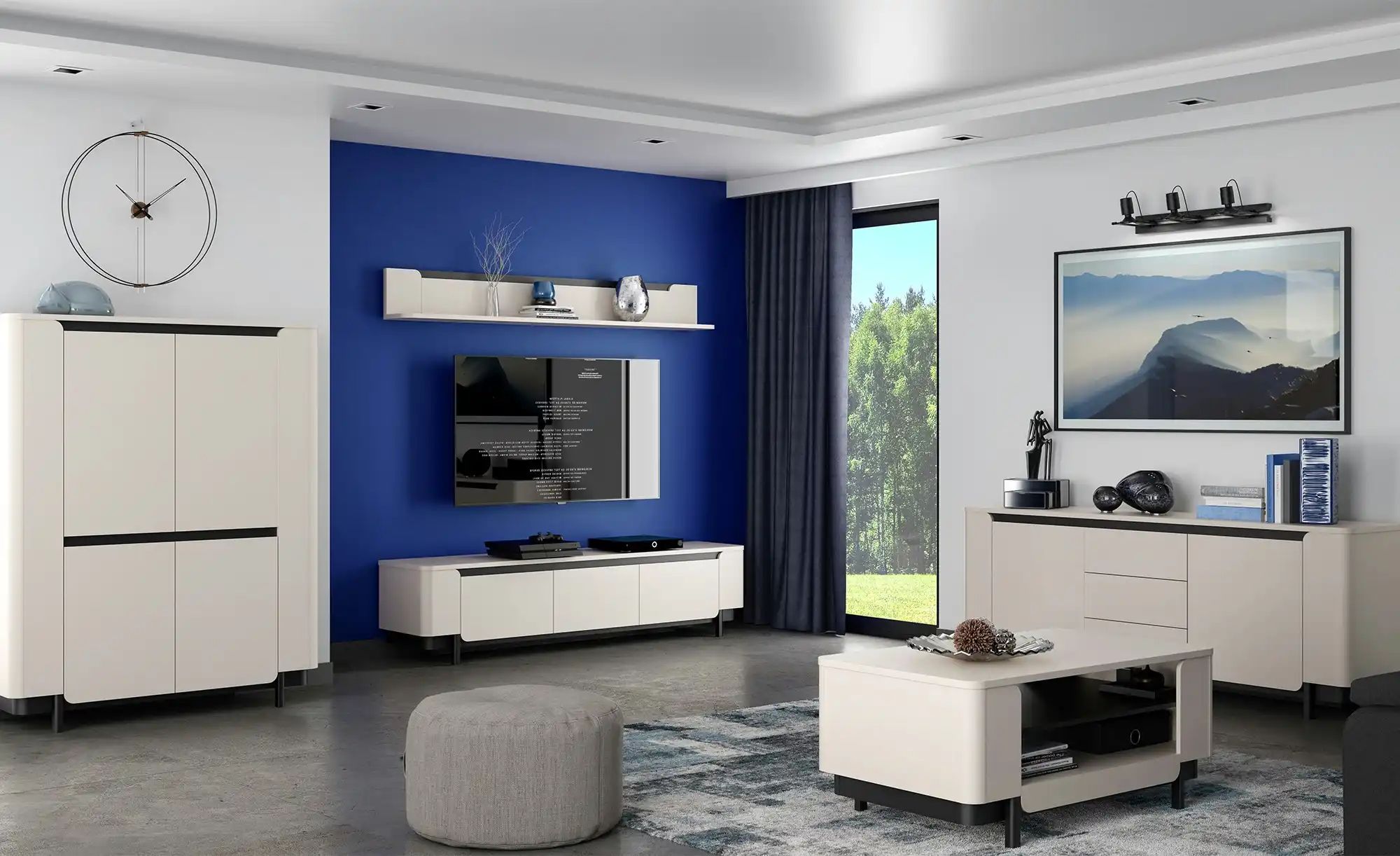 Sideboard Softclose Santori ¦ weiß ¦ Maße (cm): B: 204,9 H: 77,9 T: 44.8 Ko günstig online kaufen