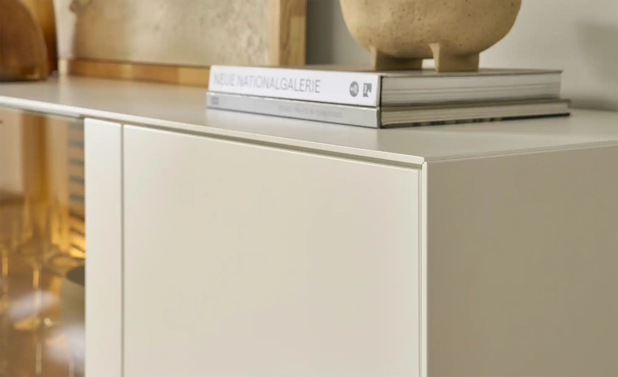 SCHÖNER WOHNEN Kollektion Sideboard  Yonna ¦ weiß ¦ Maße (cm): B: 203 H: 93 günstig online kaufen