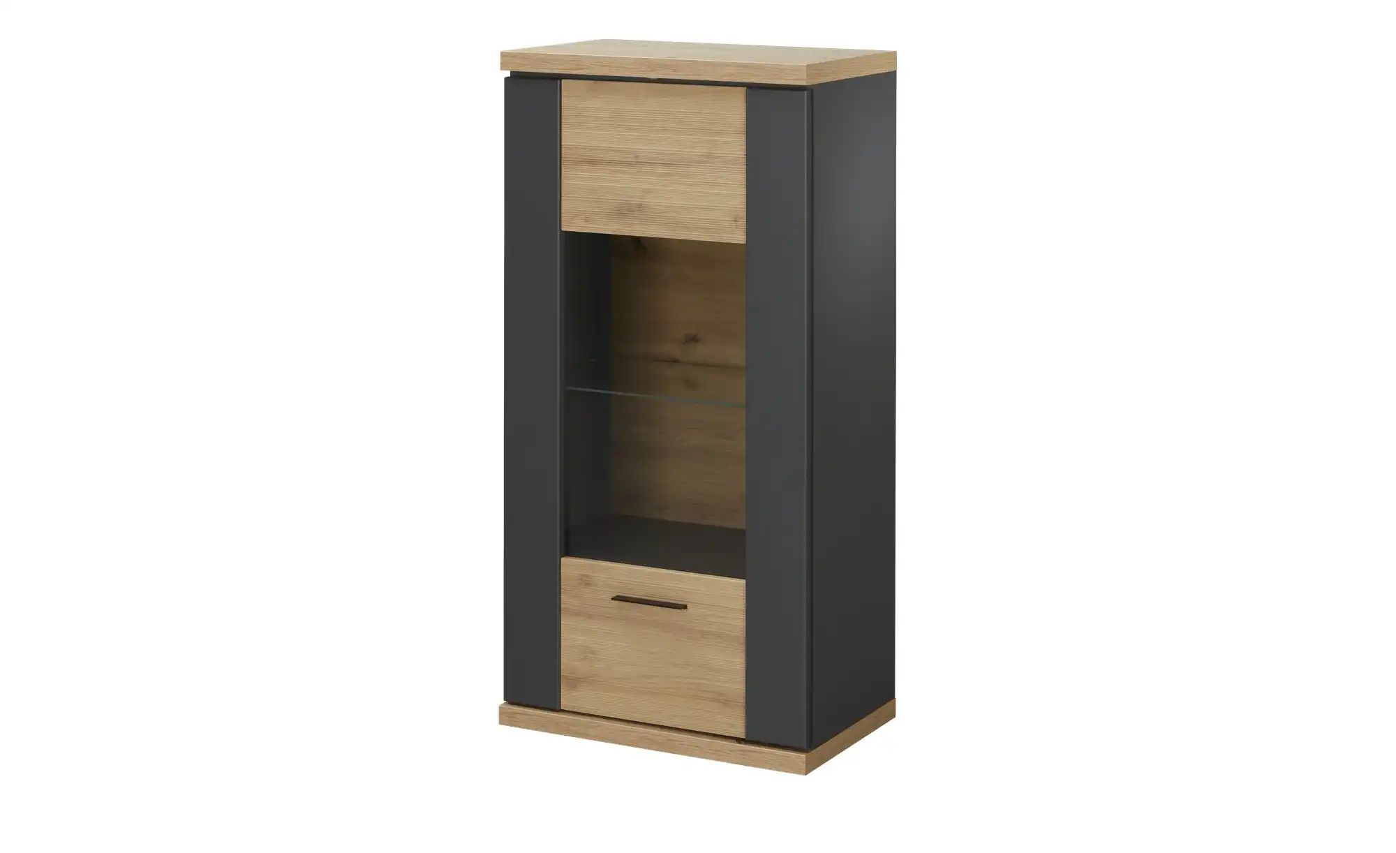 uno Hängevitrine  Titan 24 ¦ holzfarben ¦ Maße (cm): B: 66 H: 131 T: 42.0 S günstig online kaufen