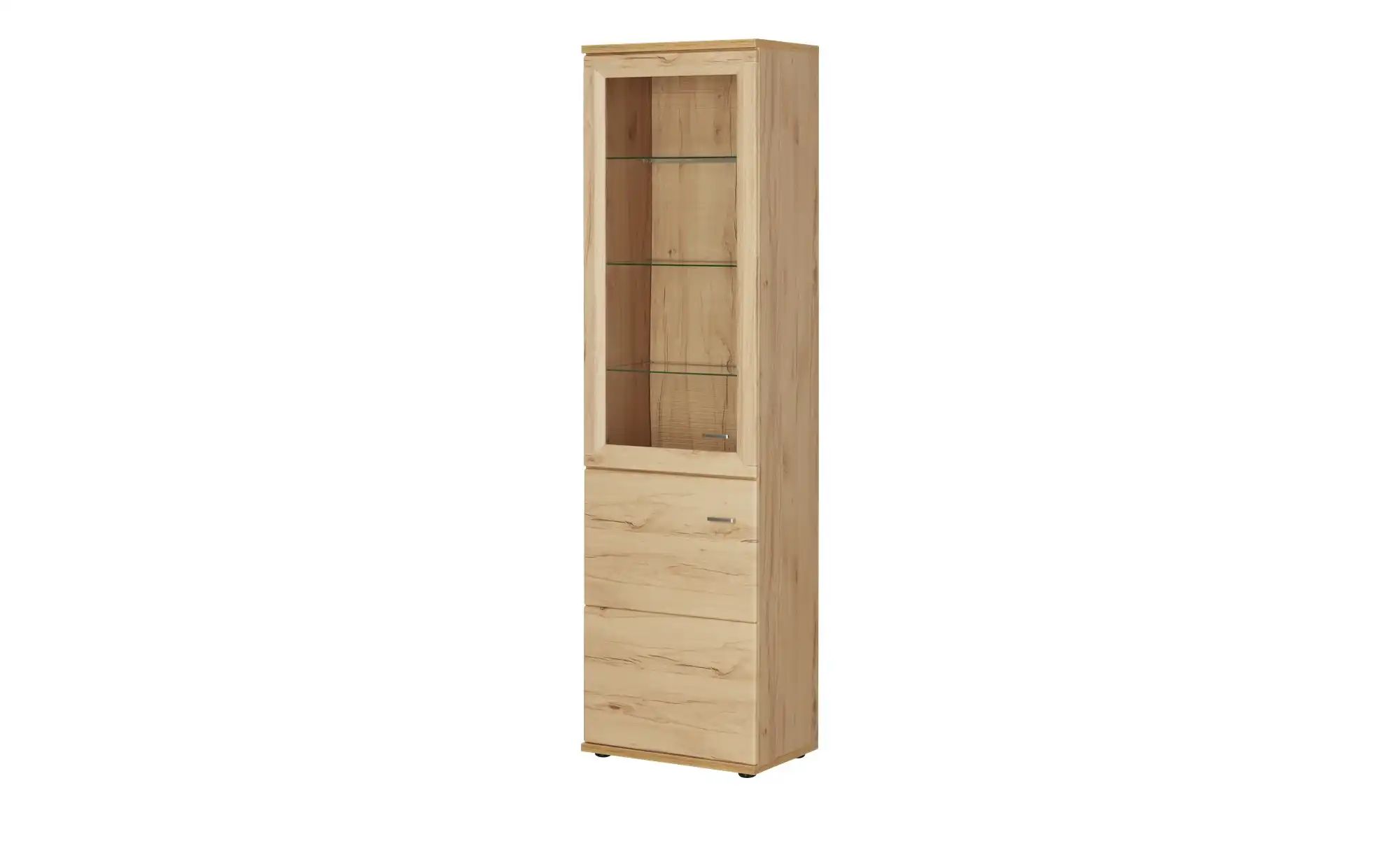 Vitrine  Vineta ¦ holzfarben ¦ Maße (cm): B: 60 H: 216 T: 40.0 Schränke > V günstig online kaufen