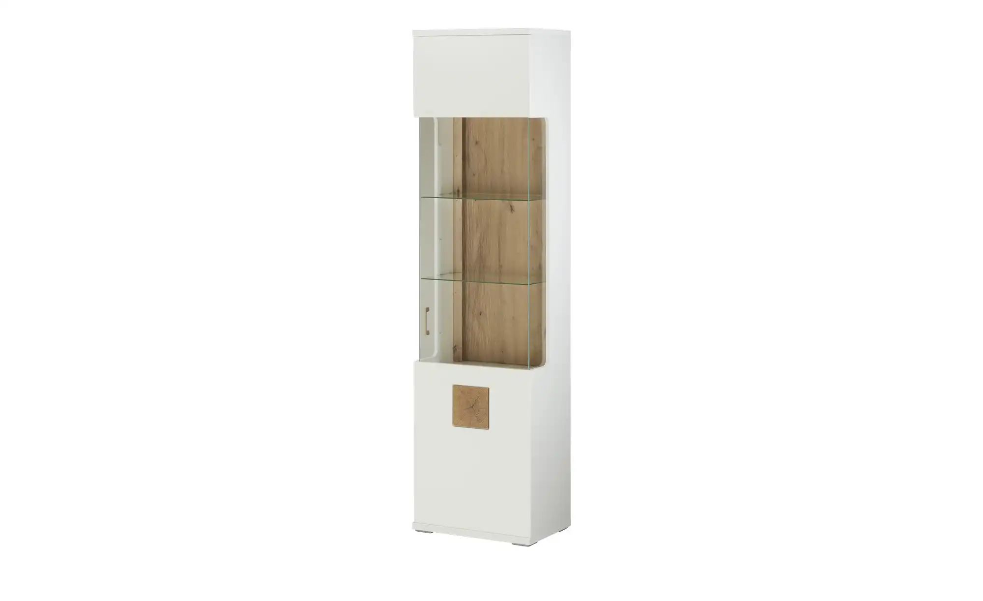 uno Vitrine  Topeka ¦ weiß ¦ Maße (cm): B: 55 H: 209 T: 38.0 Schränke > Vit günstig online kaufen
