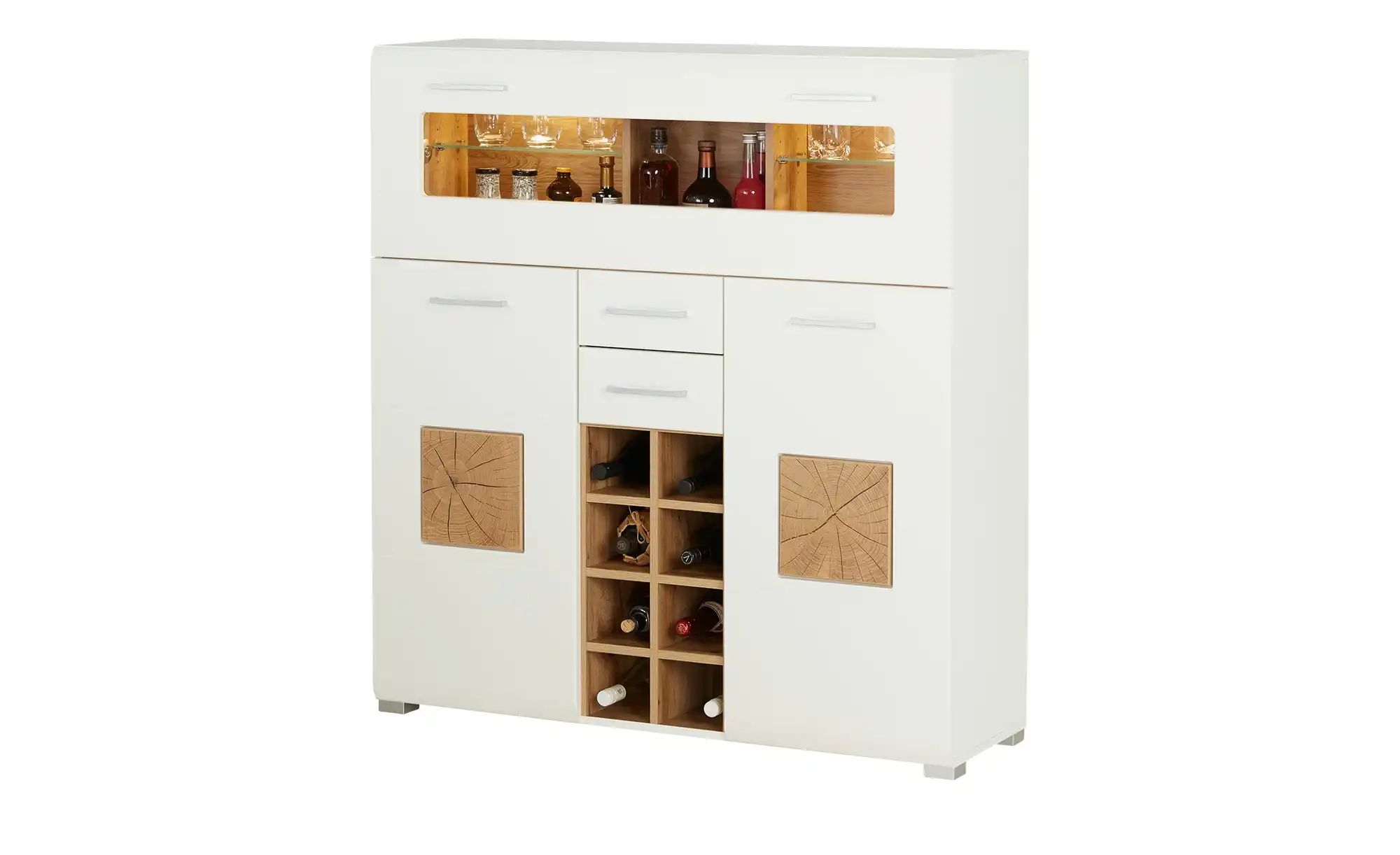 Barschrank  Cortina ¦ weiß ¦ Maße (cm): B: 120 H: 129 T: 37 Kommoden & Side günstig online kaufen