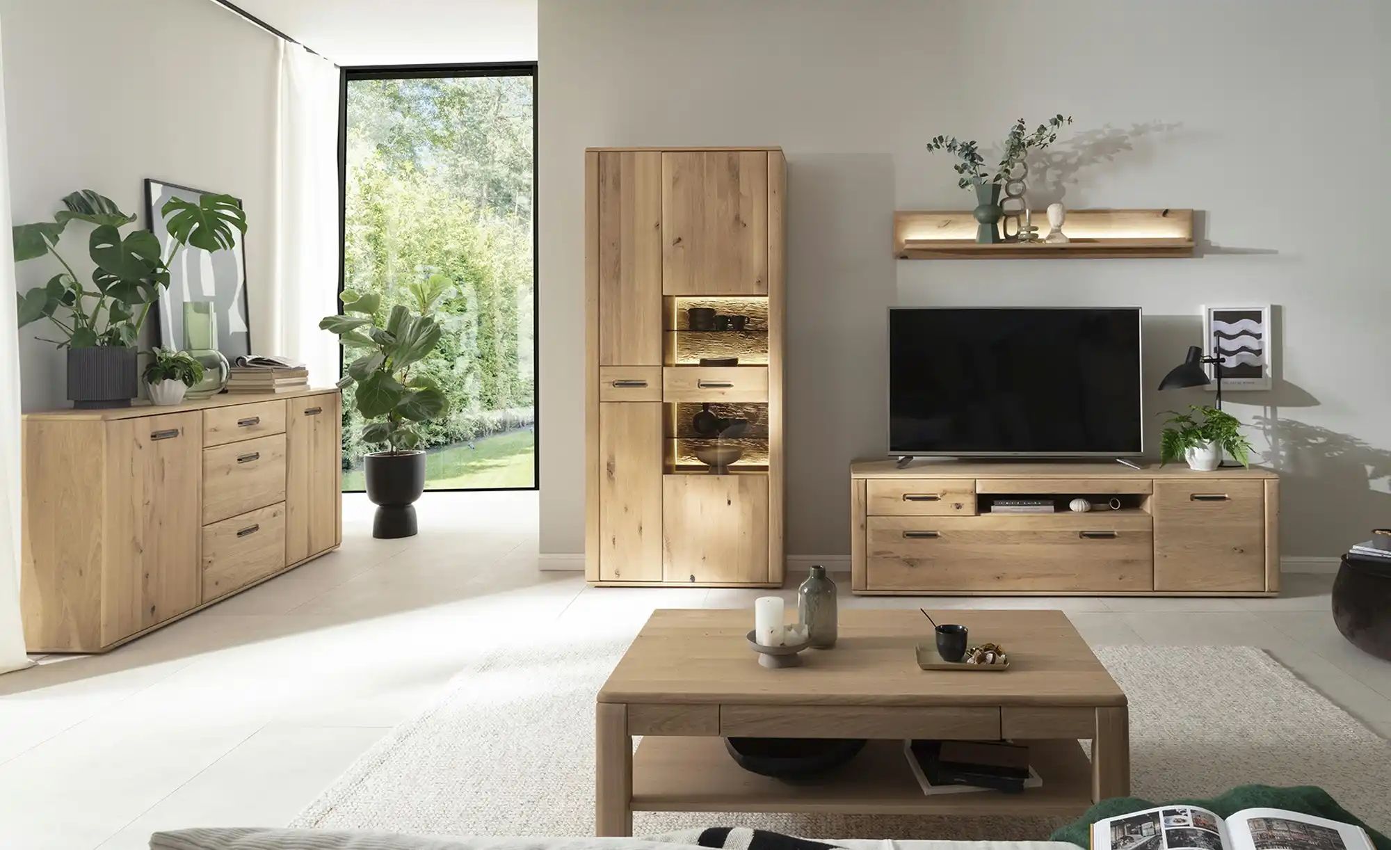Thumbnail - Woodford Sideboard  Alesio ¦ holzfarben ¦ Maße (cm): B: 179 H: 90 T: 44.0 Kommoden & Sideboards > Sideboards - Höffner
