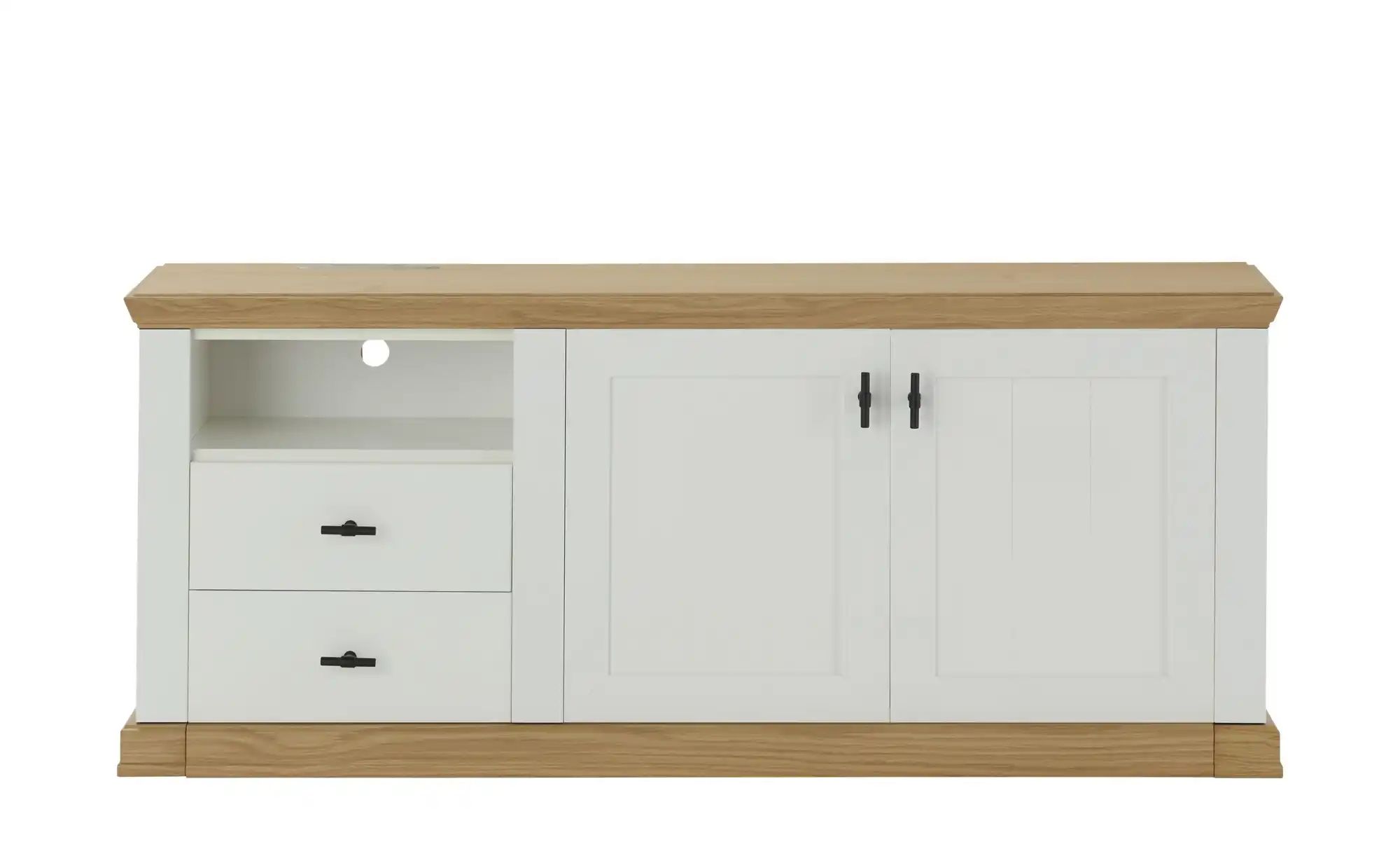 Thumbnail - SCHÖNER WOHNEN Kollektion Lowboard Village ¦ weiß ¦ Maße (cm): B: 158 H: 63 T: 41.0 Kommoden & Sideboards > Lowboards -...