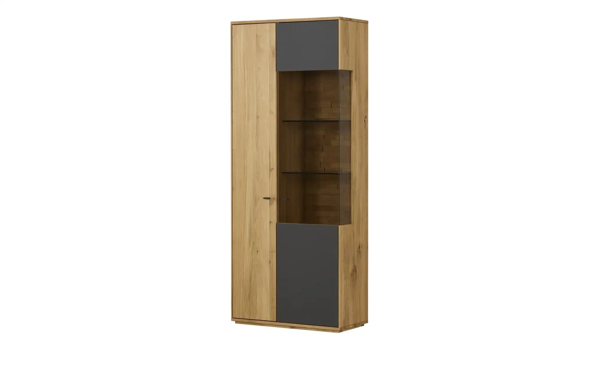 Wohnwert Vitrine  Rhodos ¦ holzfarben ¦ Maße (cm): B: 85 H: 206 T: 40.0 Sch günstig online kaufen