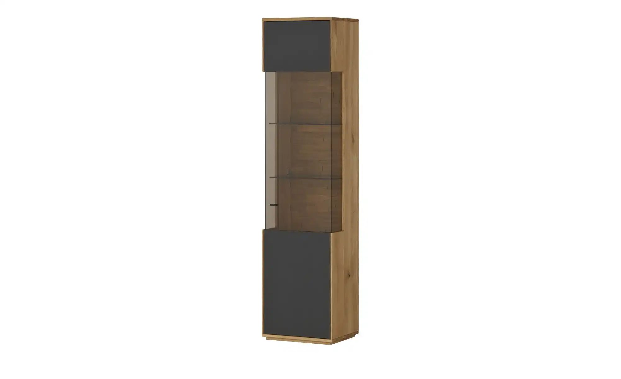 Wohnwert Vitrine  Rhodos ¦ grau ¦ Maße (cm): B: 50 H: 206 T: 40.0 Schränke günstig online kaufen