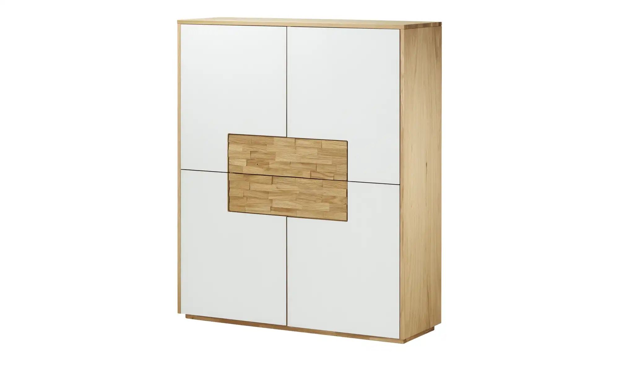 Wohnwert Highboard  Kreta ¦ weiß ¦ Maße (cm): B: 125 H: 150 T: 43.0 Kommode günstig online kaufen
